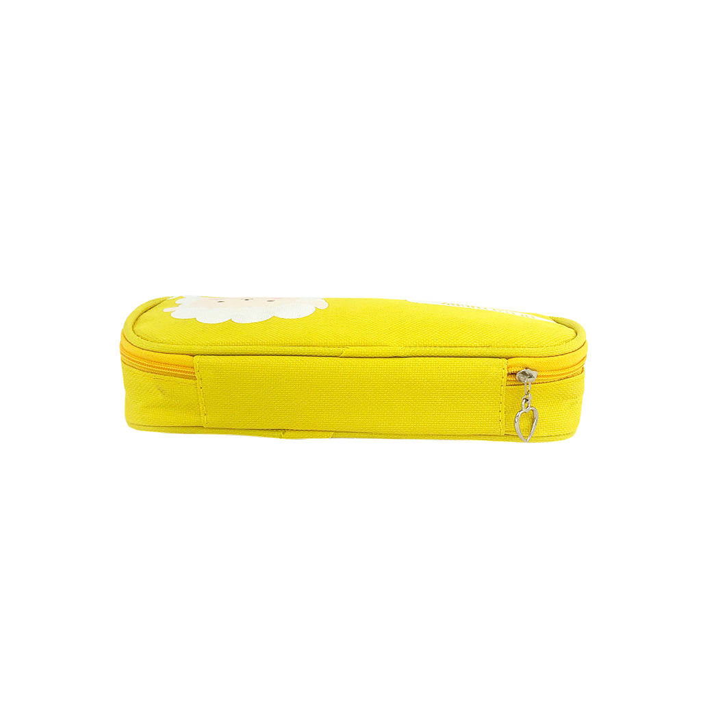 Durable Canvas Lamb Pencil Case for School, Office & Travel - Stylish & Spacious Organizer for Pens, Markers & Art Supplies