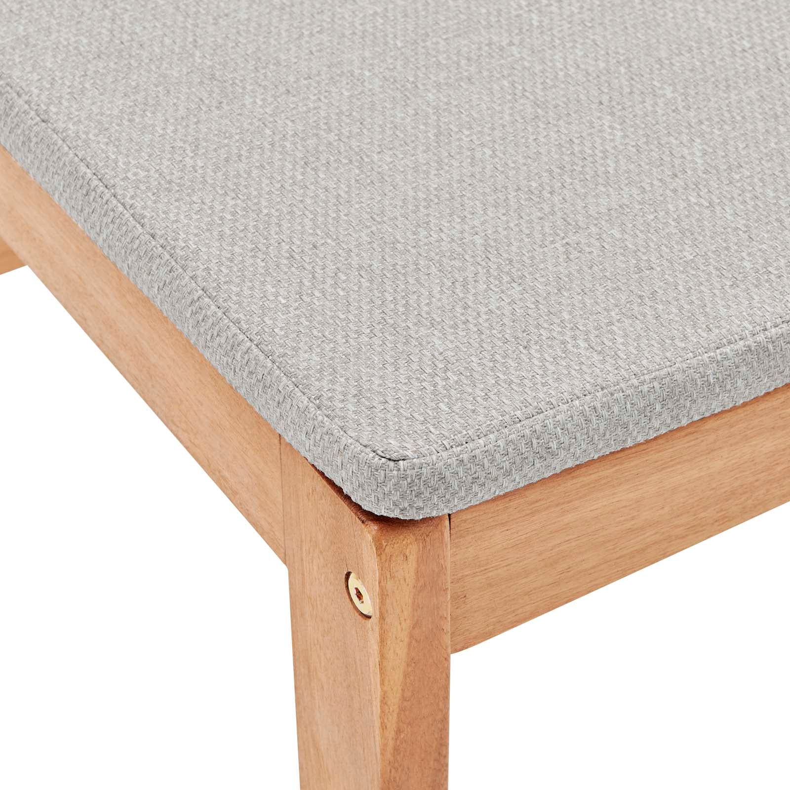 Riverlake Outdoor Patio Ash Wood Counter Stool - Rustic Bar Stool for Kitchen Island, Breakfast Nook & Outdoor Dining - Weather-Resistant & Durable