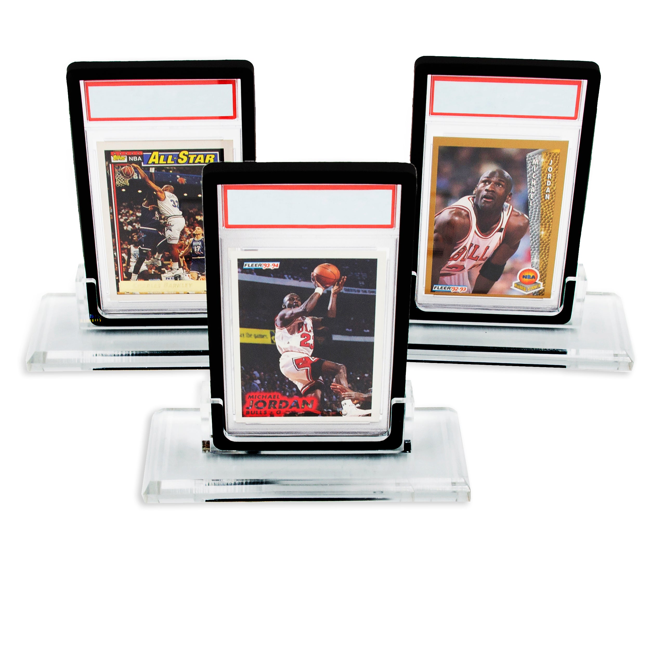 Professional Graded Card Display Stands - 3 Pack PSA/BGS/SGC/CGC Compatible Card Holder with Base - Perfect for Sports Card Collectors & Trading Card Game (TCG) Displays