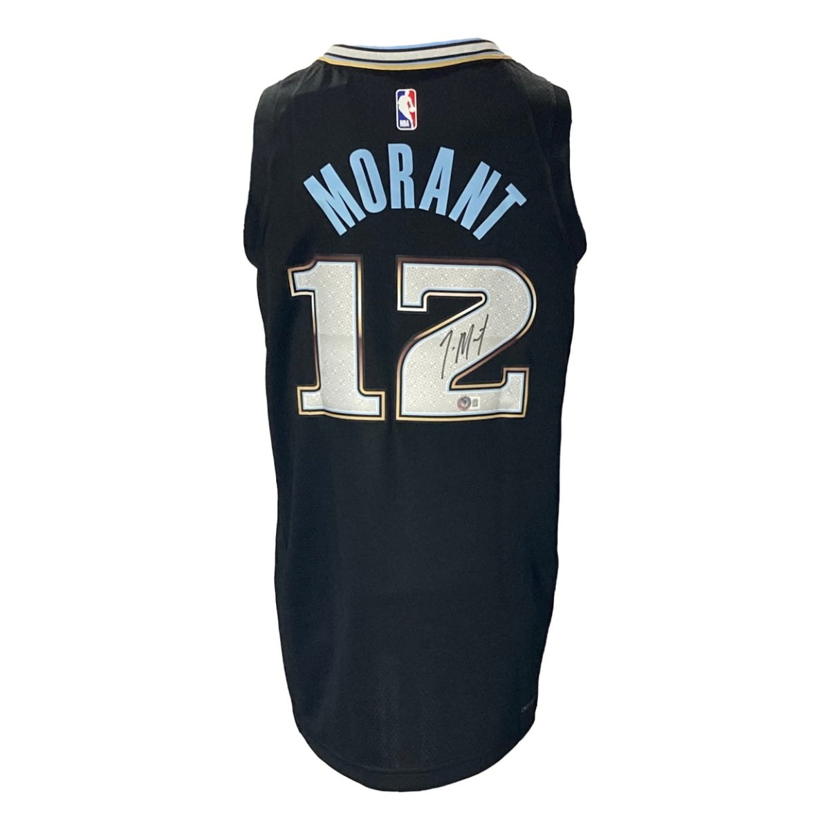Authentic Ja Morant Signed Memphis Grizzlies Navy Blue Nike Swingman Jersey - Size 2XL - Limited Edition Collectible - Perfect for NBA Fans, Sports Memorabilia Collectors & Game Day Outfits