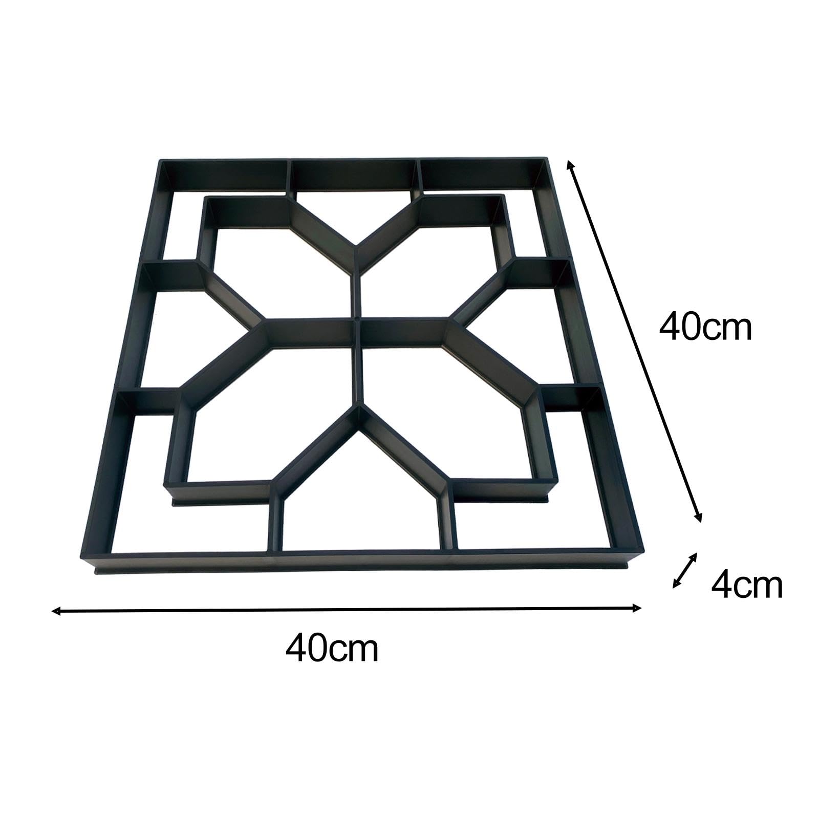 MYCENSE Walk Path Maker Stepping Stone Paver - Concrete Molding Kit for Garden Pathways, Patios & Landscaping (Style B) | DIY Garden Walkway & Outdoor Decor Project