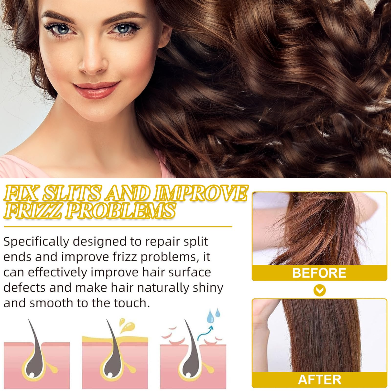 30ml Hair Bonding Repair Oil - Nourishing & Strengthening Treatment for Healthy Hair Growth | 100% Stronger Hair | Perfect for Damaged, Dry & Brittle Hair Care Routine