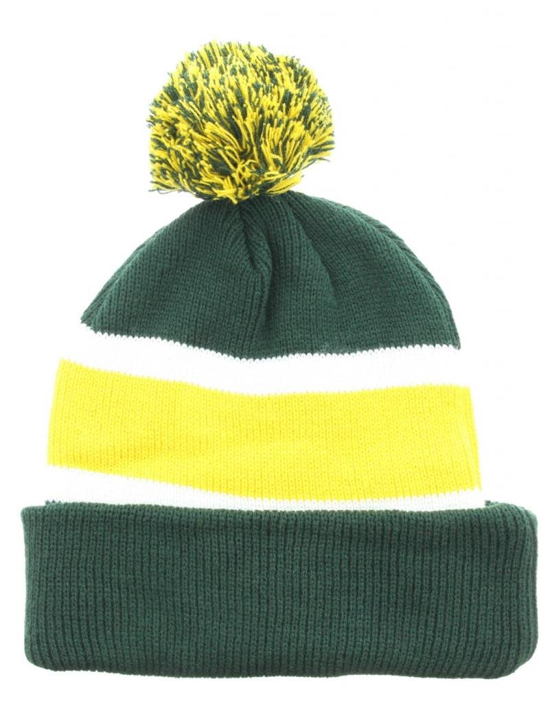 Milani Winter Stripe Thick Pom Beanie with Cuff Skull Cap Hat - Warm Knit Hat for Women & Men - Perfect for Snowboarding, Skiing & Cold Weather Activities