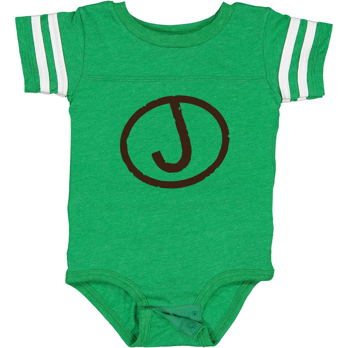 Inktastic Monogram Letter J Baby Bodysuit - Personalized Cotton Onesie for Newborns & Infants | Perfect for Baby Showers, Christenings & Family Photos