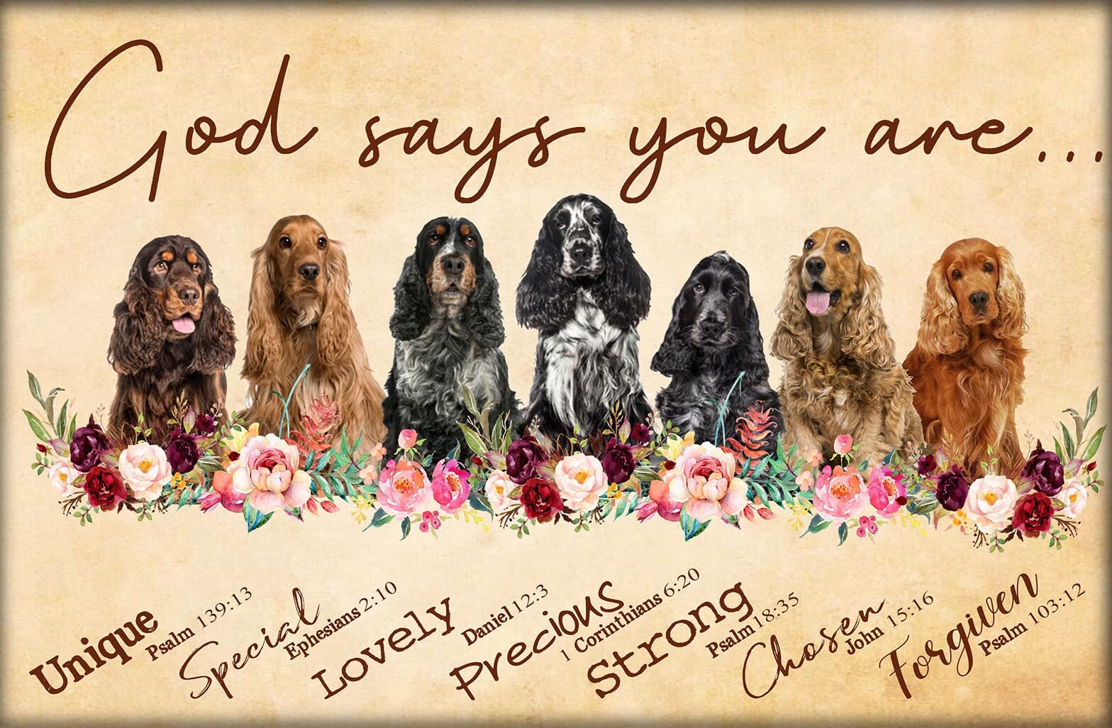 1000-Piece Wooden Jigsaw Puzzle - Cocker Spaniel Dog Lovers Theme | Unique & Special Design for Adults & Kids | Educational Toy for Cognitive Development | Perfect Gift for Puzzle Enthusiasts | Fun Family Activity & Stress Relief