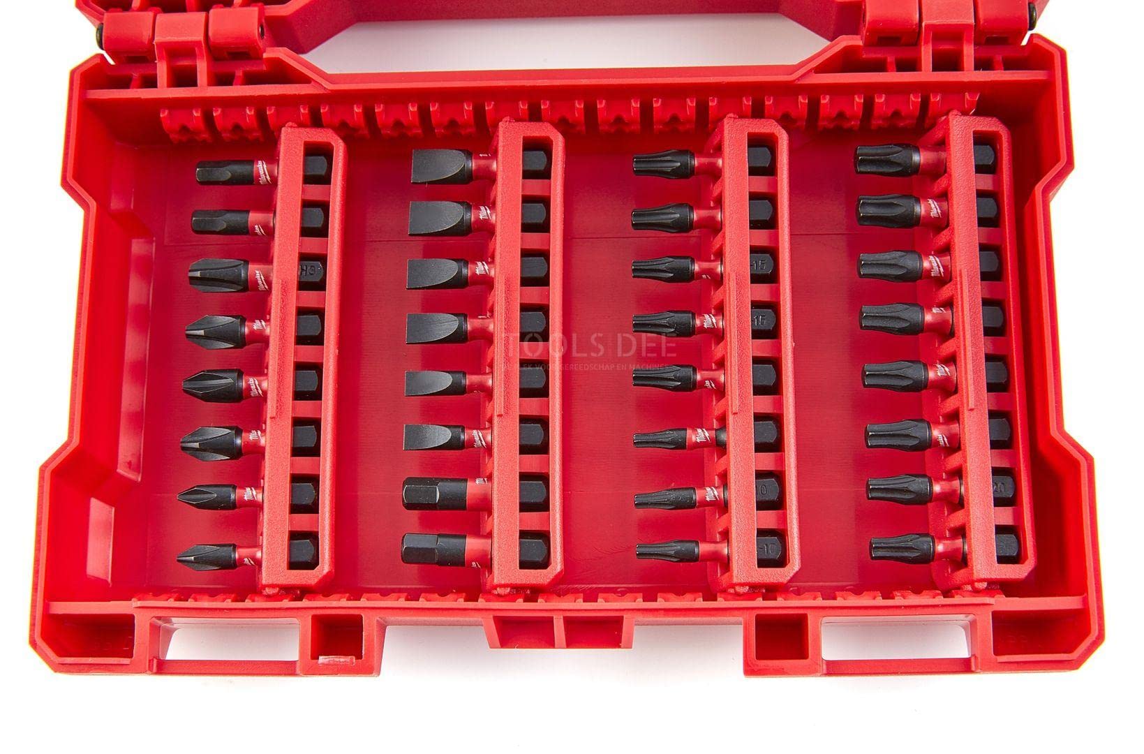 Milwaukee MW4932430907 15-Piece Impact Ready Bit Set with Case - Red - Perfect for Drilling, Screwdriving & Construction Projects