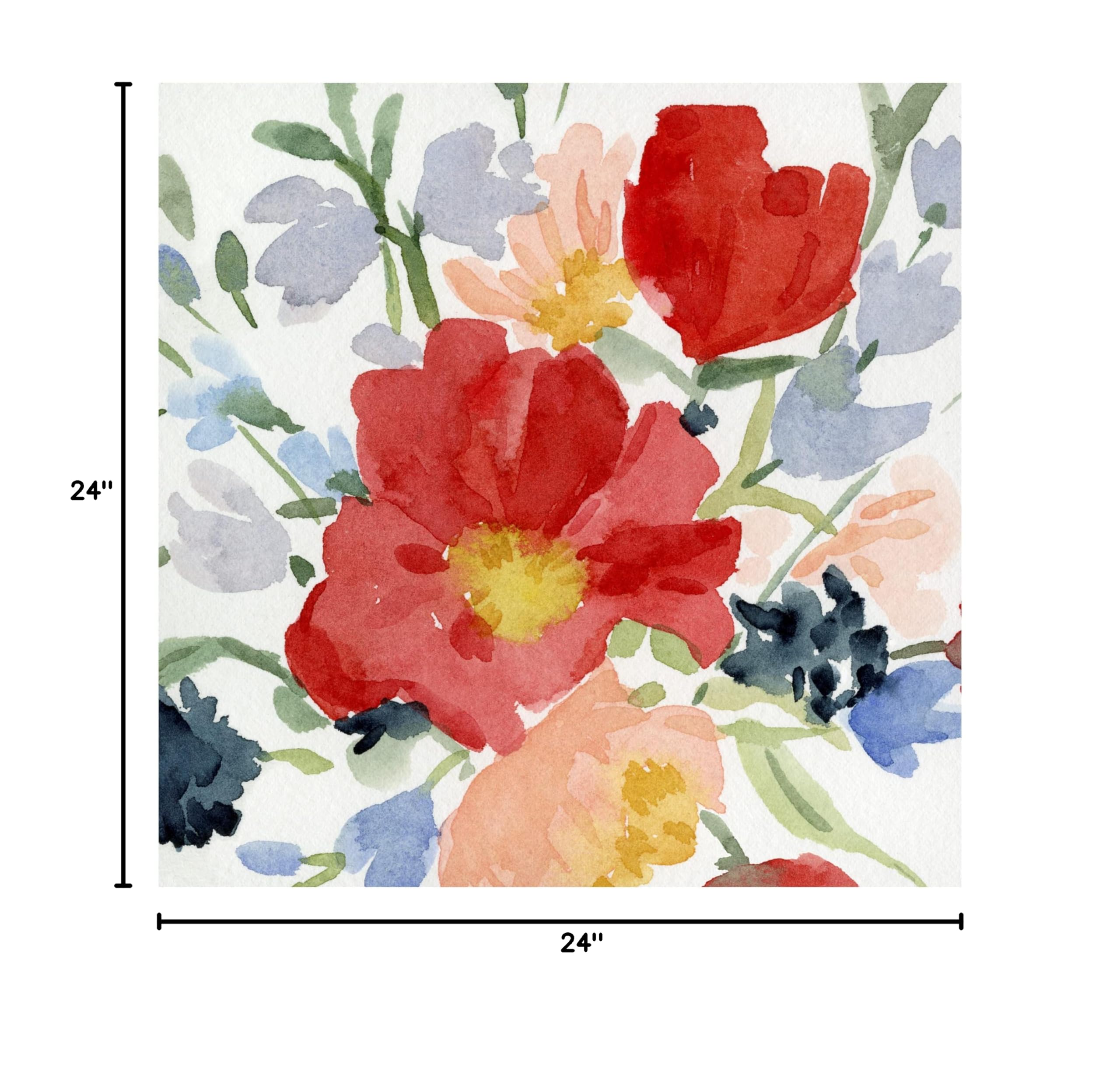 Emma Caroline 'Indian Summer Bouquet I' Canvas Wall Art Print - Floral Home Decor for Living Room, Bedroom & Office | Trademark Fine Art Collection