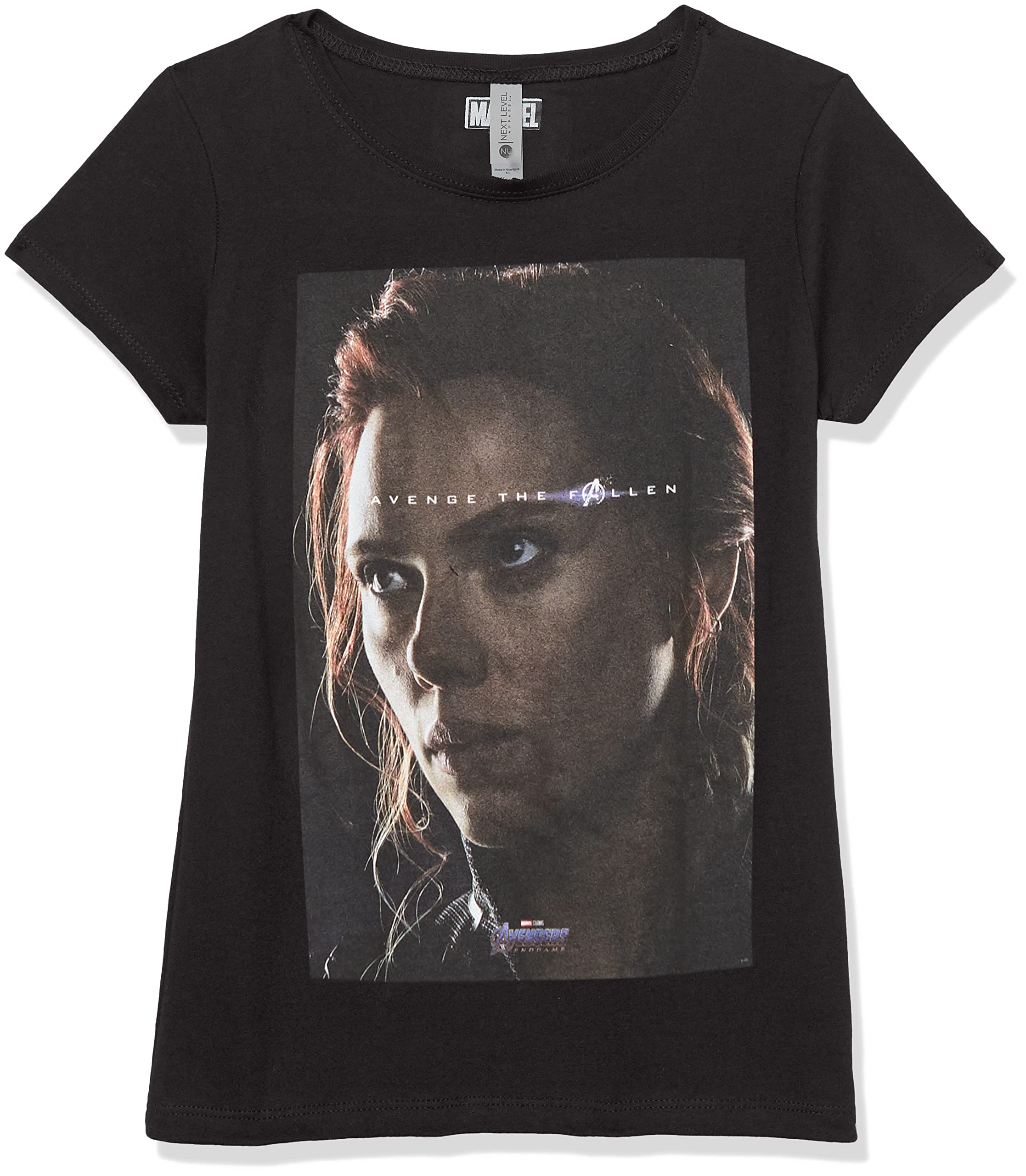 Marvel Avengers Black Widow Graphic T-Shirt for Girls - Superhero Costume & Casual Wear