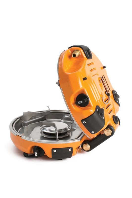 Jetboil Genesis 2 Basecamp System - Portable Camping Stove with 2 Burners, Orange | Perfect for Backpacking, Hiking & Outdoor Cooking Adventures
