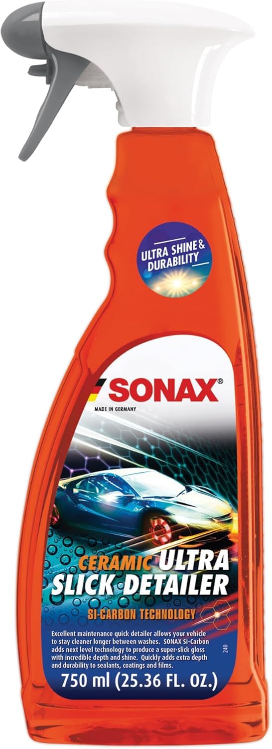 SONAX Xtreme Ceramic Quick Detailer (750 ml) - Ceramic Coating Spray for Cars, Super Fast Paint Sealant with SiO2 Technology, High Gloss Finish & Extreme Smoothness - Perfect for Detailing, Washing & Protecting Vehicle Paint (Item No. 02684000)
