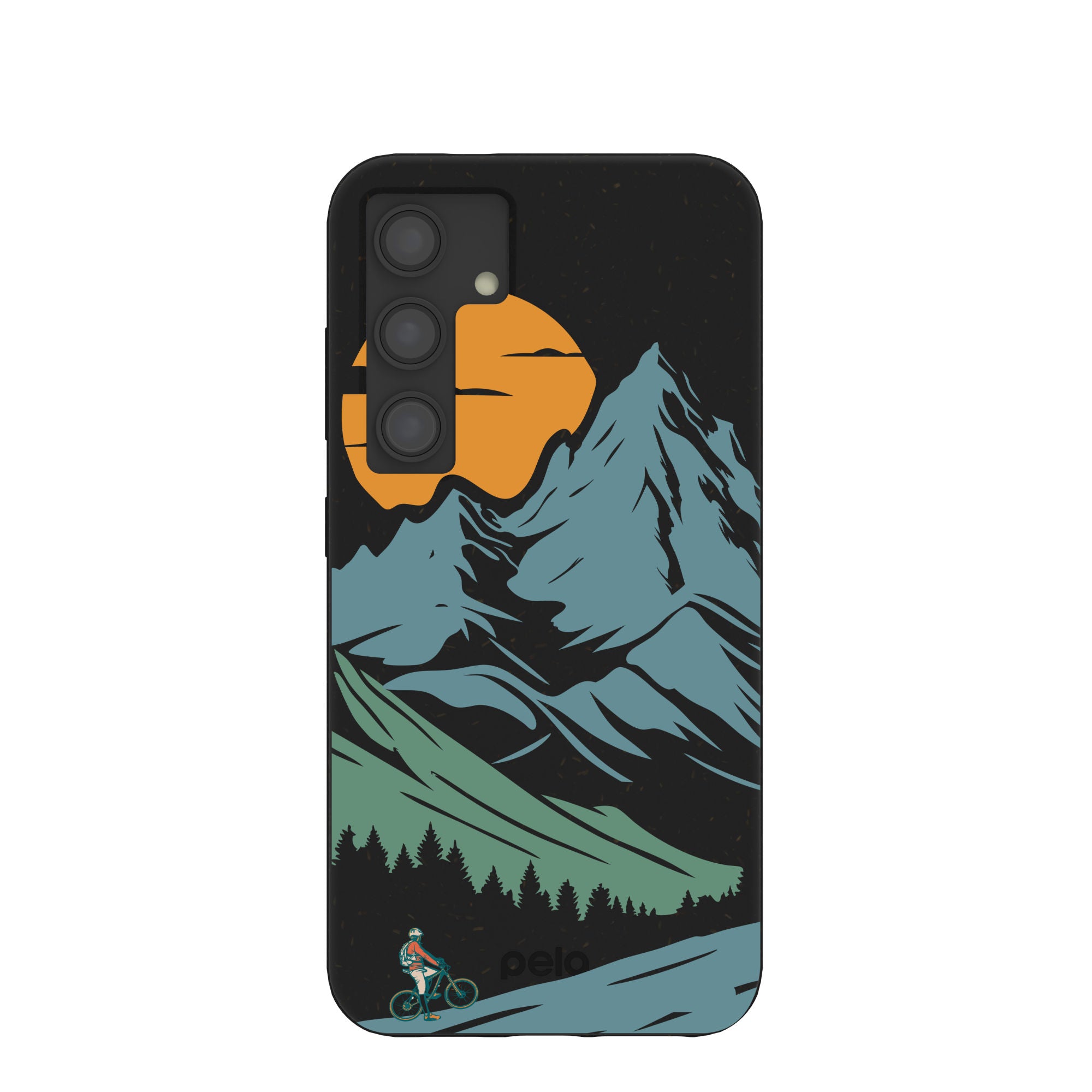 Vintage Black Mountain Design Samsung Galaxy S24 Phone Case - Protective Cover for Everyday Use & Outdoor Adventures