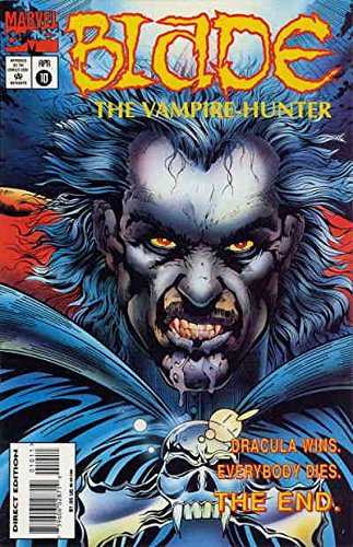 Blade The Vampire-Hunter #10 FN Marvel Comic Book - Final Dracula Showdown | Collectible Superhero Graphic Novel for Marvel Fans & Comic Collectors
