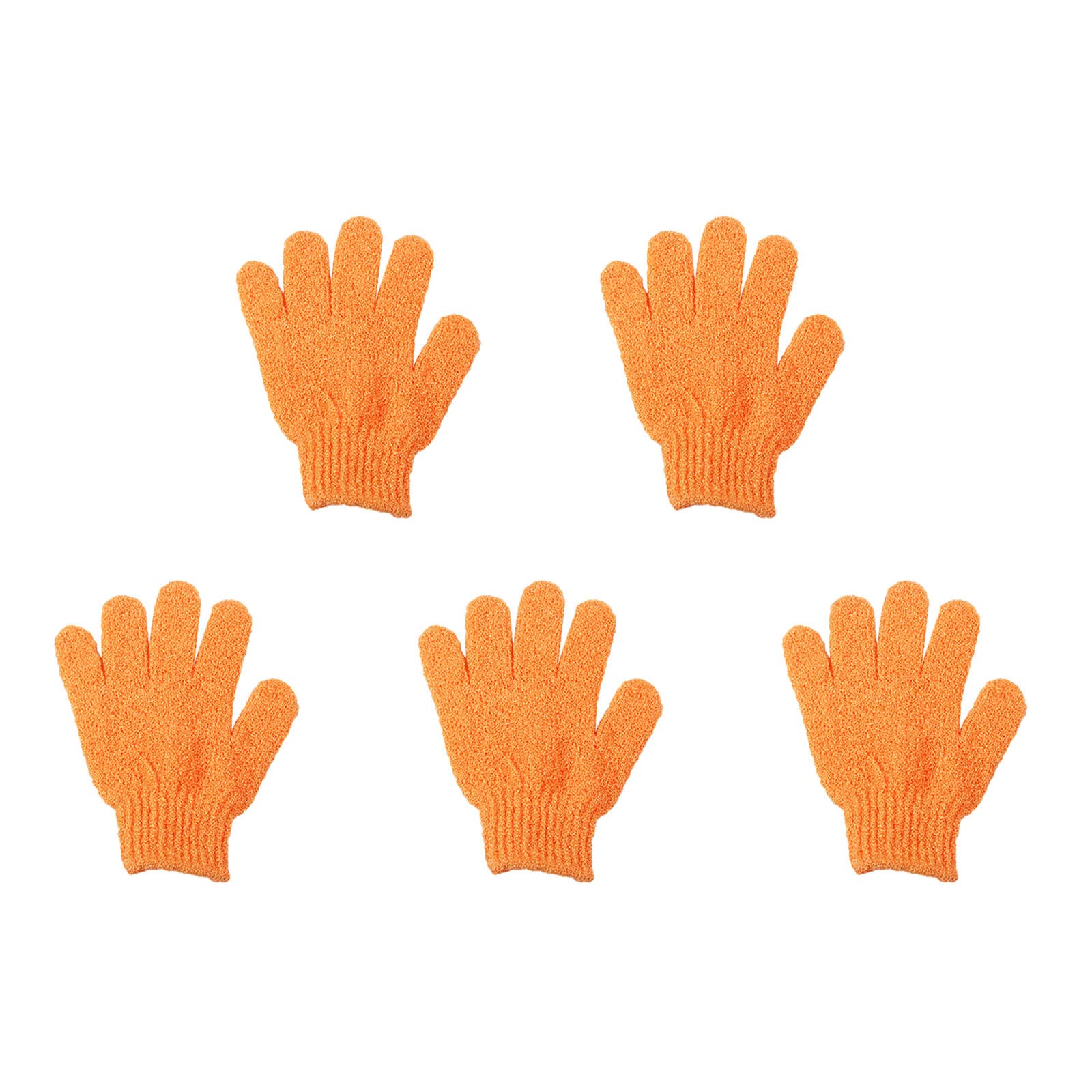 Exfoliating Body Scrub Gloves for Shower - Double Sided Bath & Skin Cleaning Mitts for Smooth Skin - Pink Spa Gloves for Women & Men - Perfect for Dead Skin Removal & Dry Brushing at Home