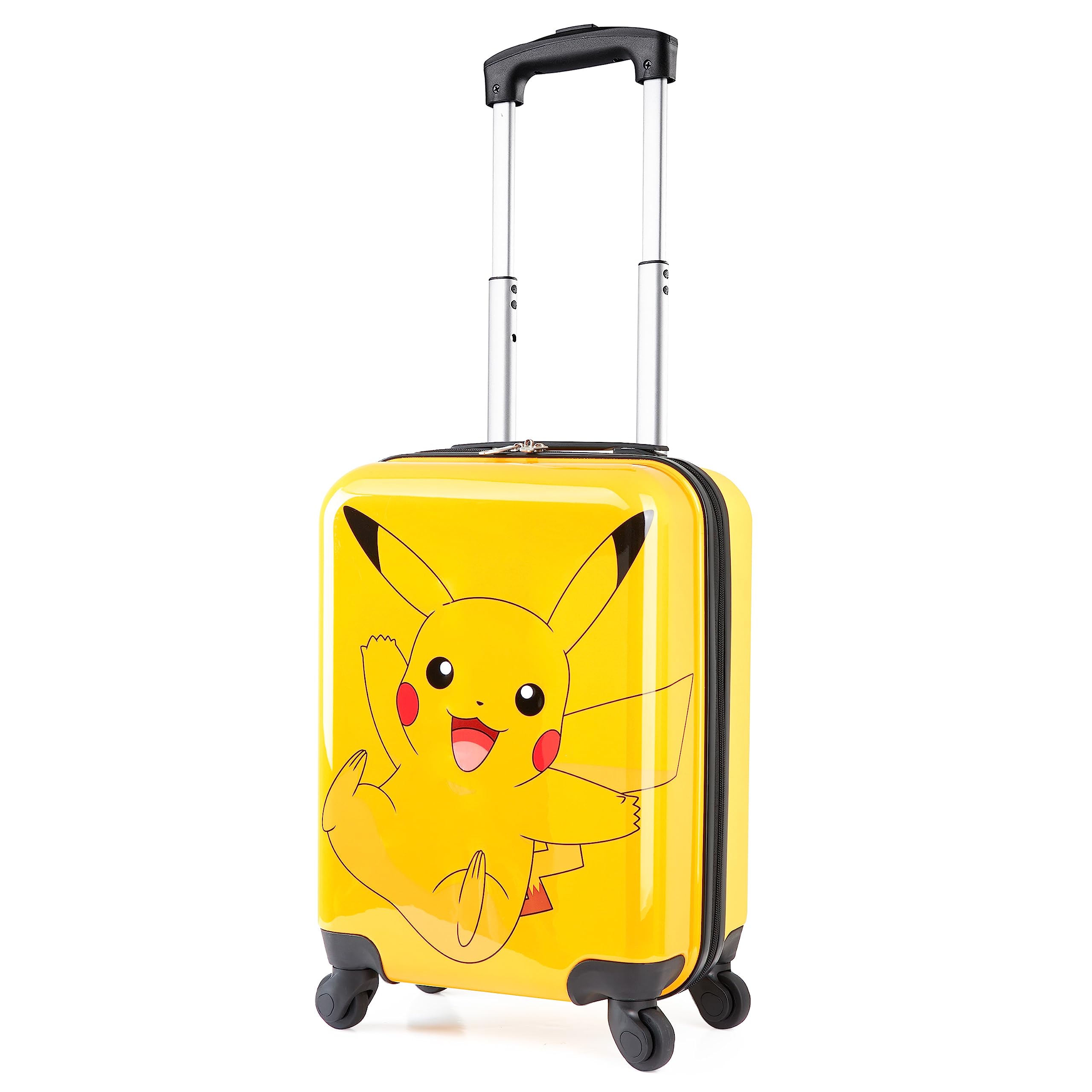 Pokemon Kids Luggage with Wheels - Lightweight Carry-On Travel Suitcase for Boys & Girls, Durable Handle & Smooth Rolling Wheels - Perfect for Airplane Trips, Family Vacations & School Sleepovers