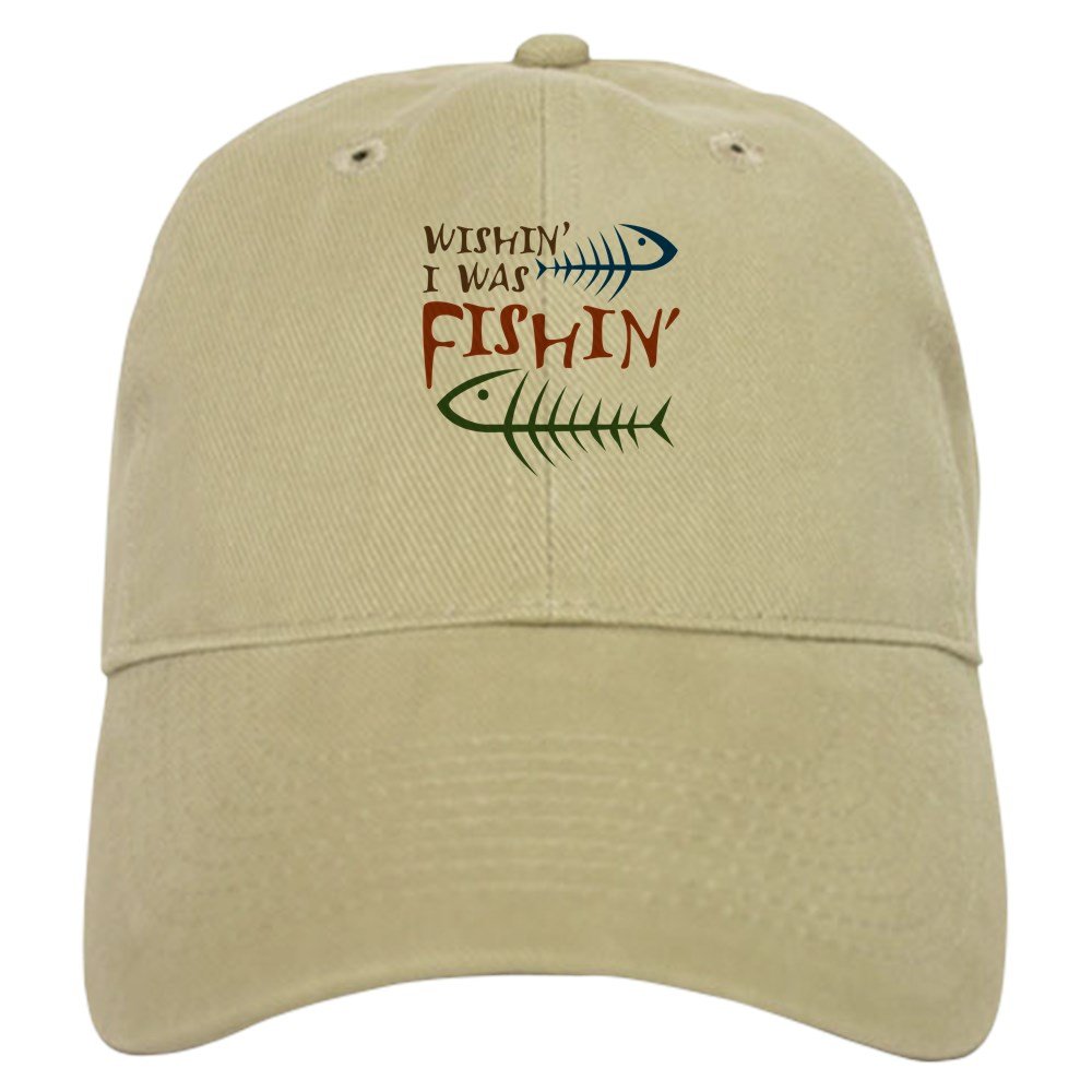 Wishin' I was Fishin' Baseball Cap - Perfect for Fishing & Outdoor Activities