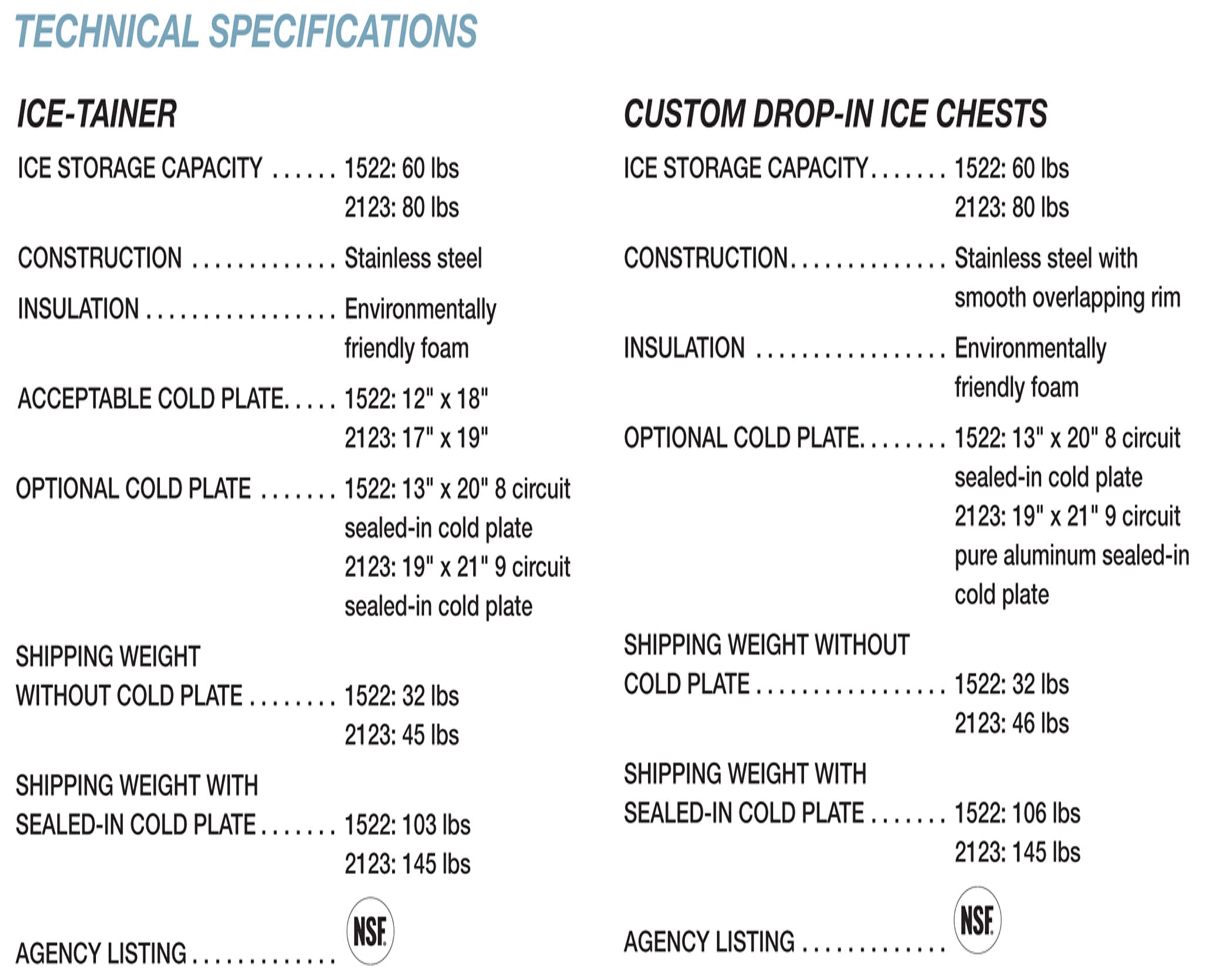 Cornelius Ice Bins & Ice Chests with/without Cold Plates | Free Shipping | Perfect for Outdoor Events, Camping & Commercial Use