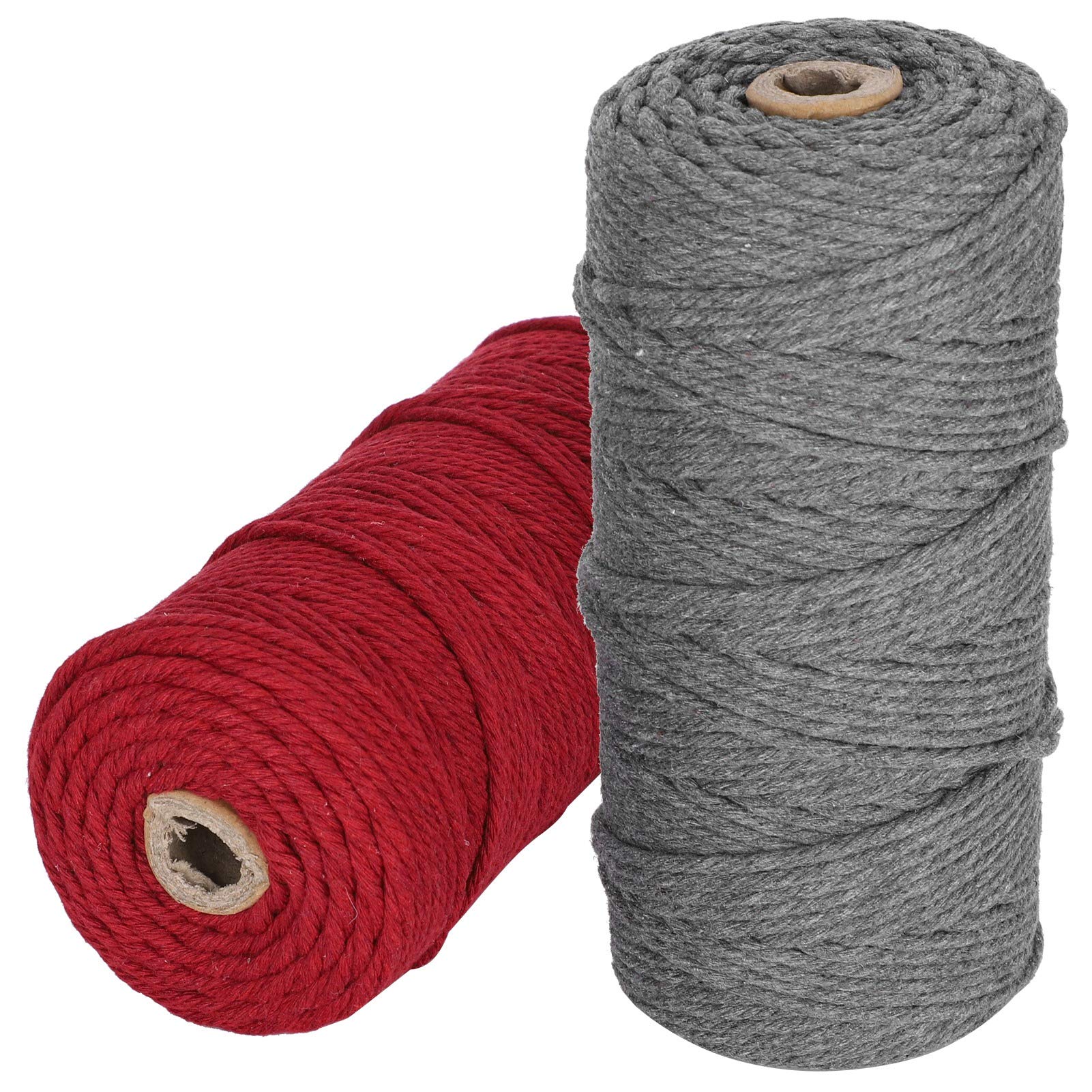 Premium Single-Strand Cotton Yarn Cord - Strong & Soft Cotton Rope for Knitting, Crochet, DIY Crafts - Perfect for Macrame, Jewelry Making, Home Decor & Gift Wrapping