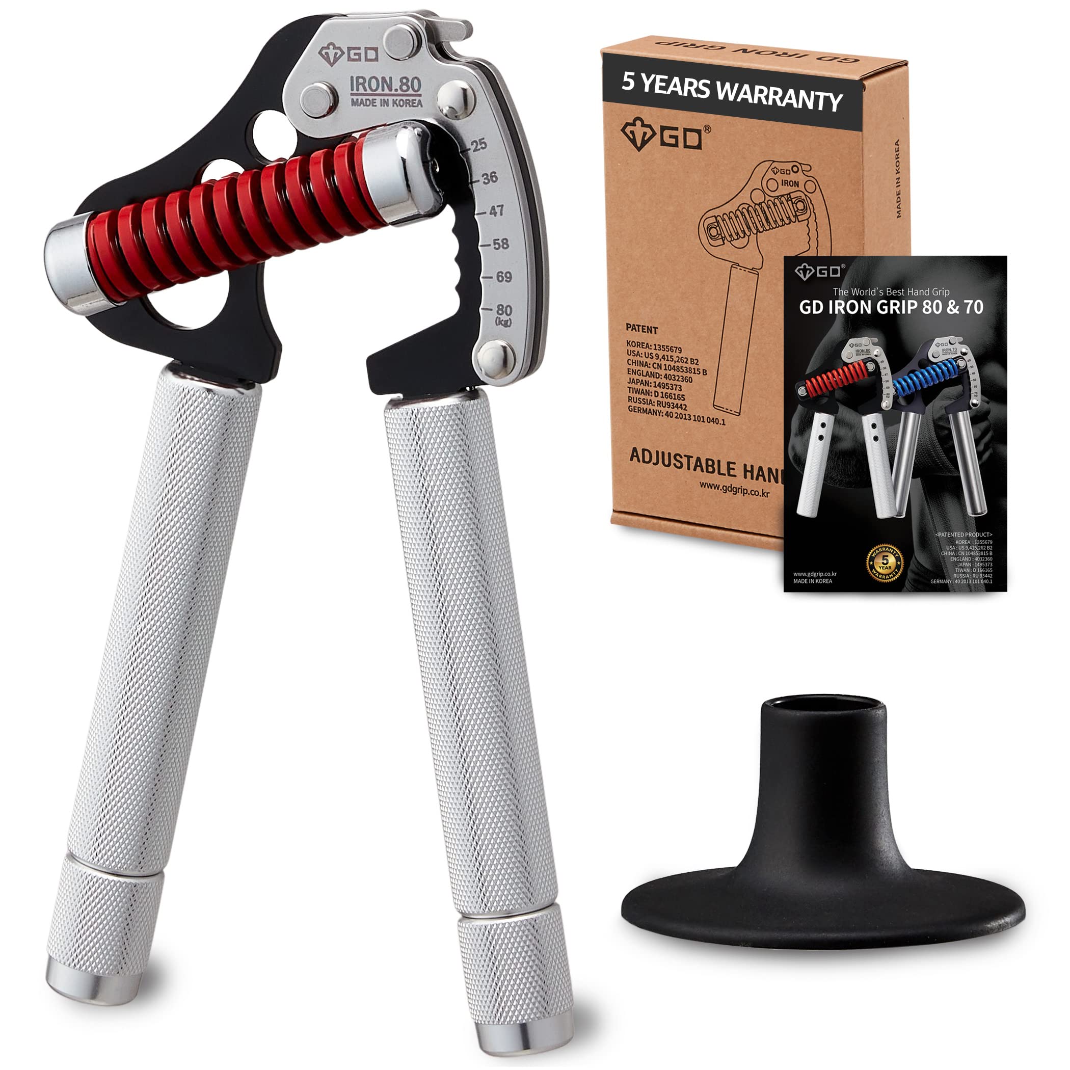 GD Iron Grip Adjustable Hand Strengthener for Wrist & Forearm Training - Ideal for Home Gym, Office, and Rehabilitation Exercises