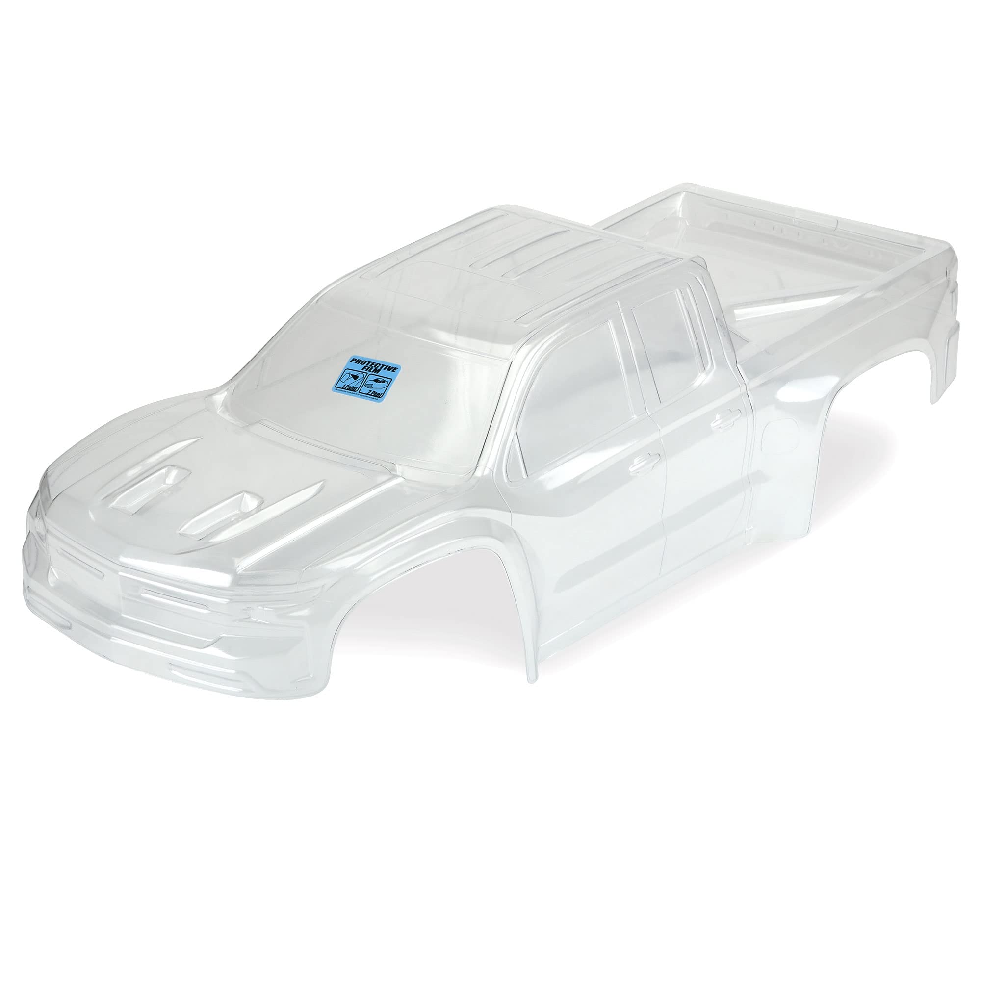 Pro-Line Racing Pre-Cut 2019 Chevy Silverado Z71 Clear Body for Traxxas X-MAXX 1/6 Scale RC Truck (PRO350717) - Perfect for Off-Road Racing & RC Car Customization