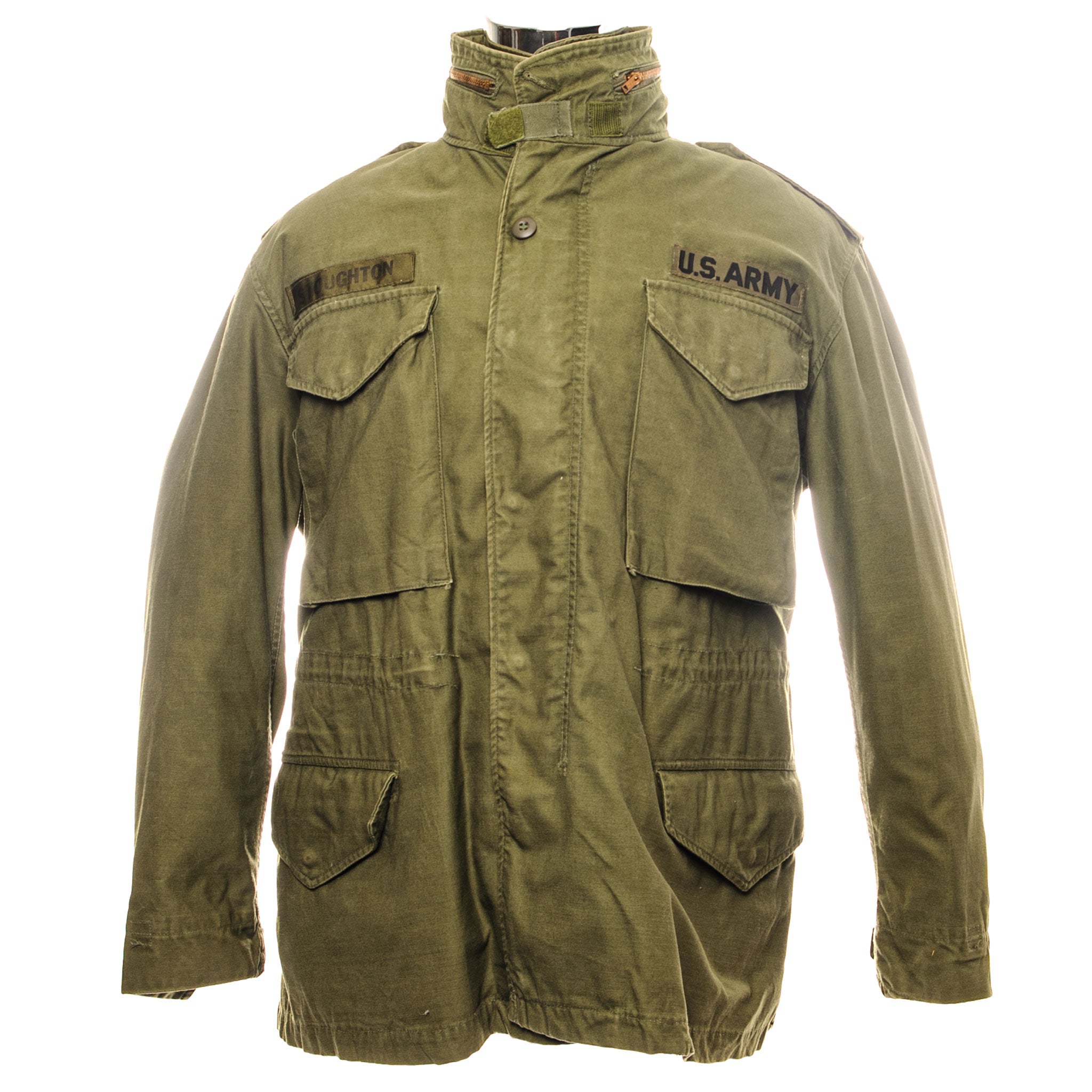 Vintage US Army M-1965 M65 Field Jacket - 1976 Medium Short Size | Military Green Tactical Jacket for Outdoor Camping, Hiking & Casual Wear