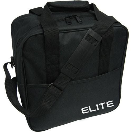 Elite Single Tote Bowling Bag - Black | Professional Bowling Accessory for Men & Women | Perfect for League Play & Practice Sessions