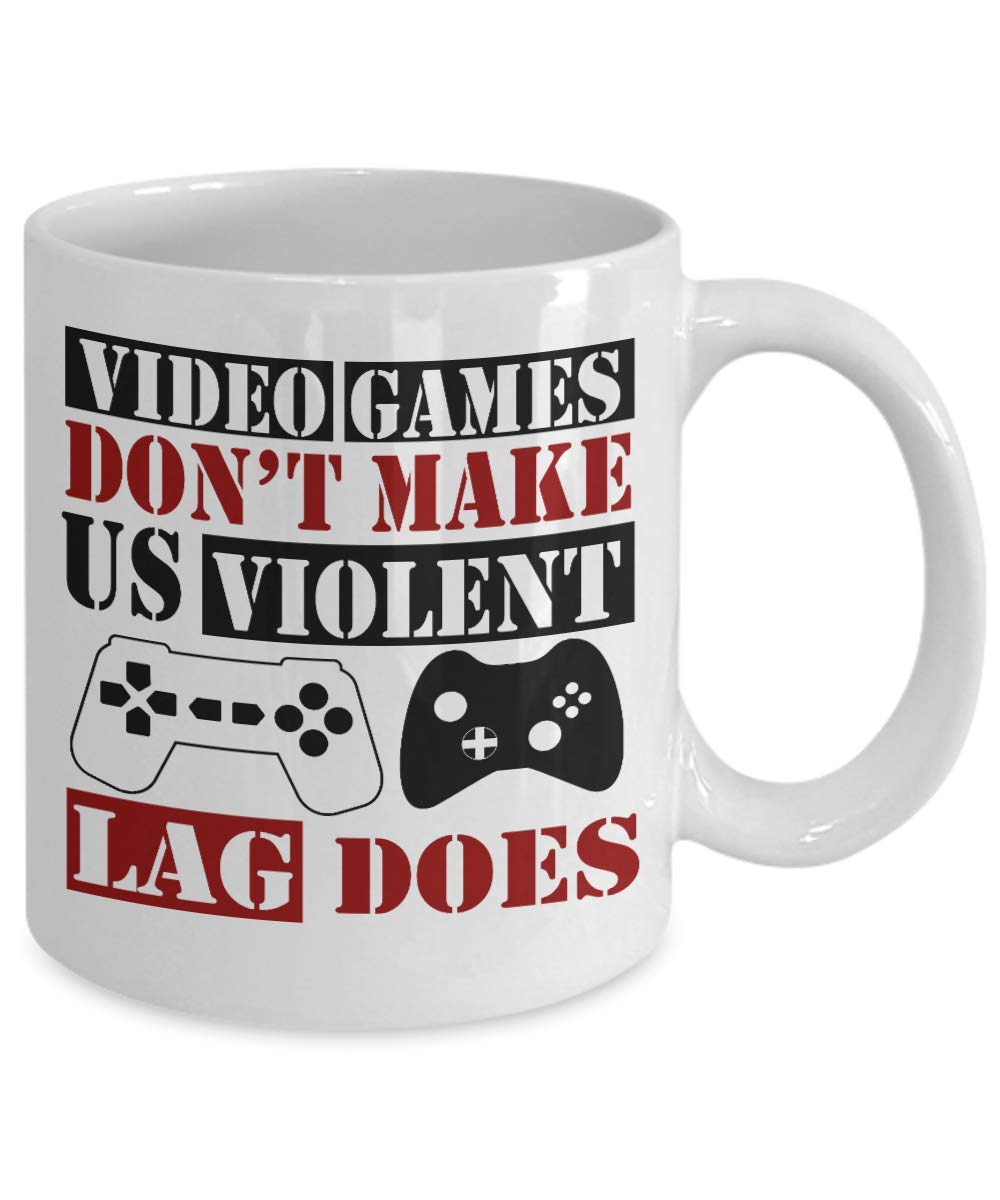 Zapbest Gameboy Coffee Mug - 11 oz White Porcelain Gamer Mug for Men & Women - Perfect Gift for Gamers, Boyfriend, Son, Daughter - Enjoy Coffee While Gaming or Working