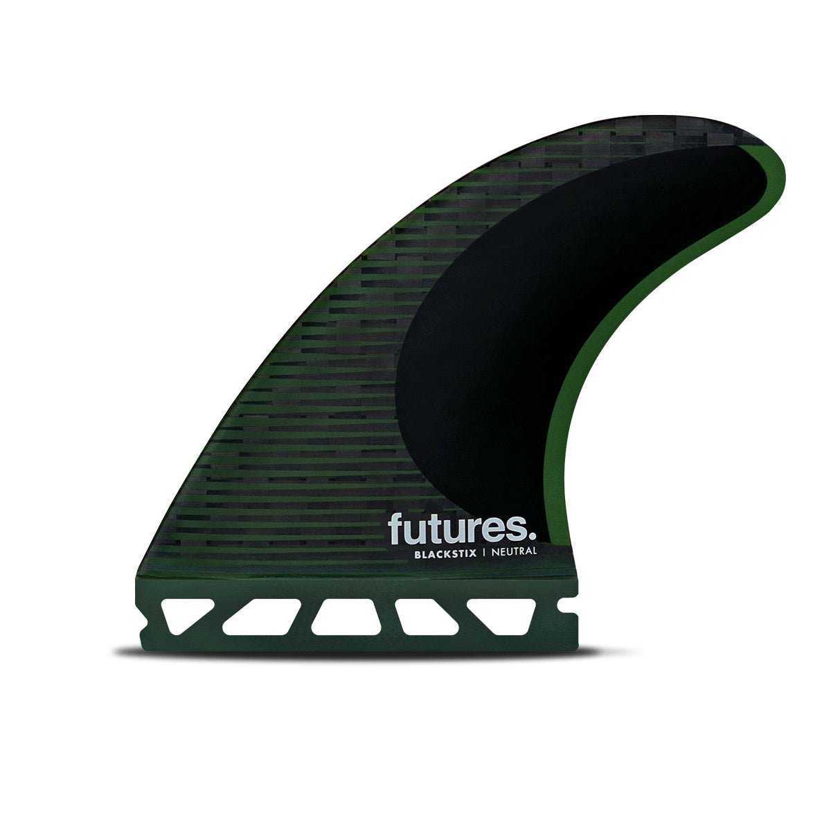 Futures F8 Blackstix Thruster Surfboard Fin - High-Performance Green Design for Waves & Performance Surfing | Perfect for Shortboards & Progressive Surfing Styles