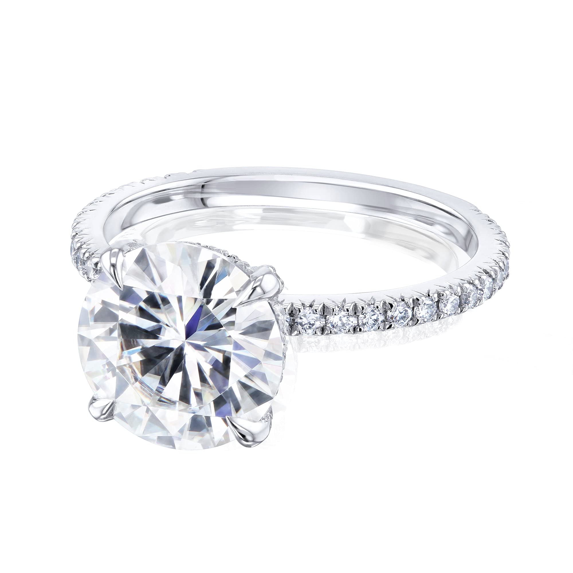 Kobelli Moissanite Wrap Basket Engagement Ring for Women - Elegant Wedding Band, Durable 925 Sterling Silver, Perfect for Proposals & Anniversaries