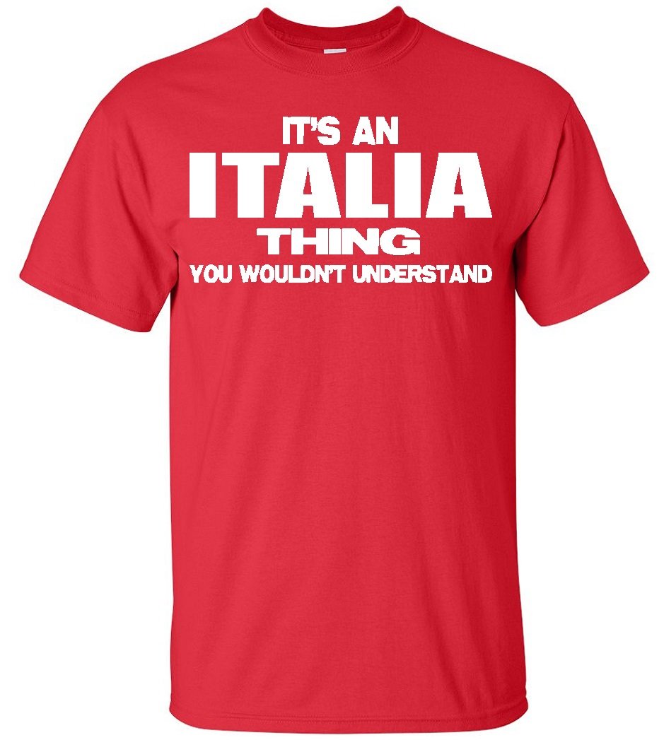 Italia Thing RED T-Shirt - Stylish & Comfortable Cotton Tee for Men & Women | Perfect for Casual Wear, Travel & Everyday Outfits