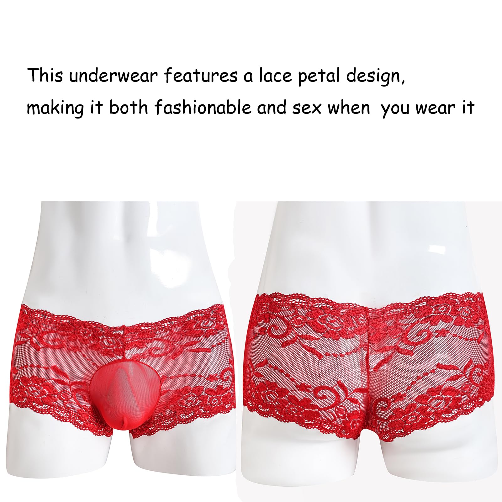 **Sexy Lace Underwear for Men - Comfortable G-String & Thong Lingerie - Perfect for Date Night, Special Occasions & Sensual Moments**