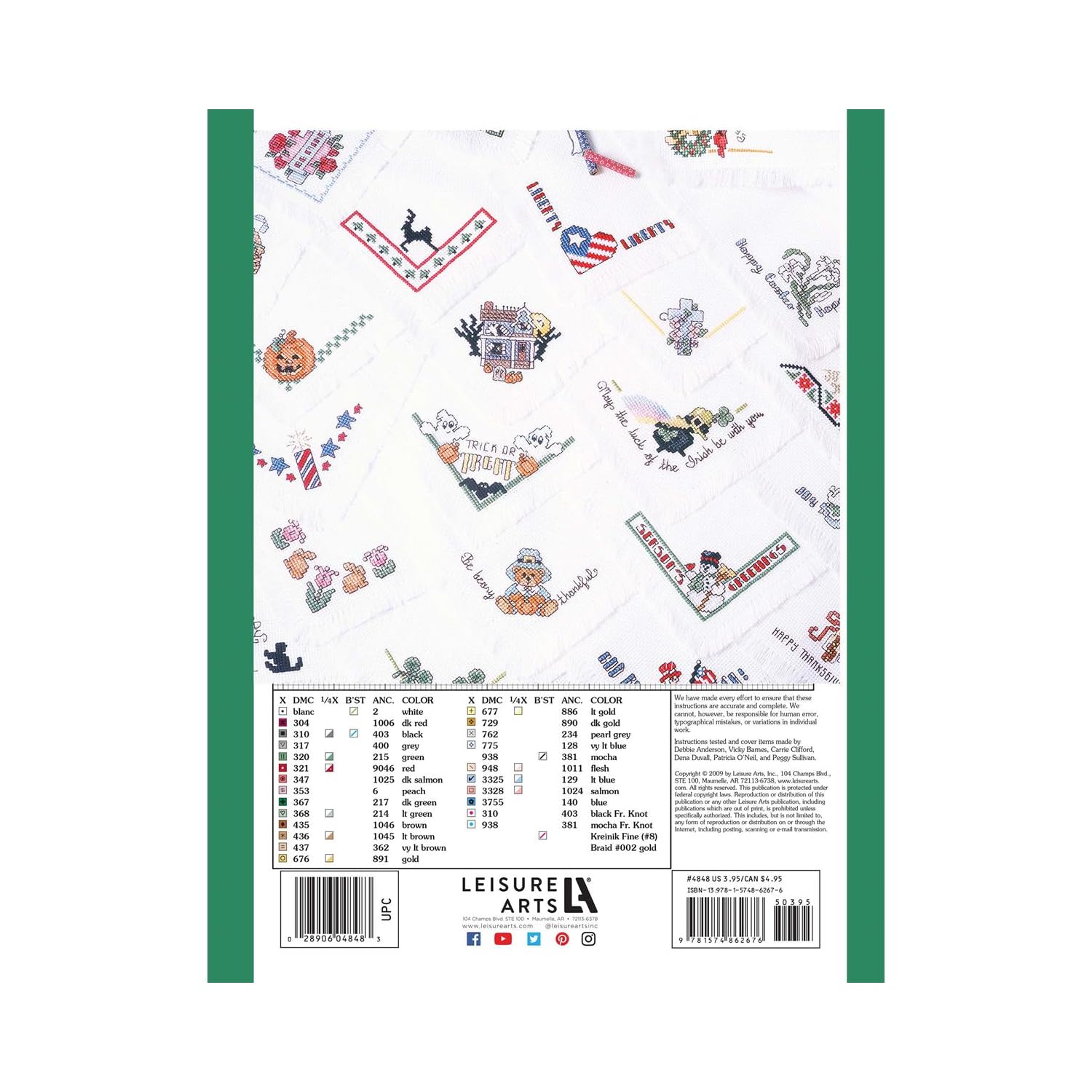 Leisure Arts 25-Pack Holiday Bread Cloths Set (LA-4848) - Perfect for Christmas Baking, Gift Wrapping & Kitchen Decor