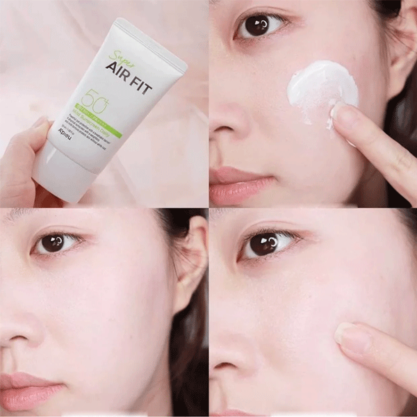 A'PIEU Super Air Fit Mild Sunscreen SPF50+ PA++++ 50ml - Lightweight Daily Face Sunscreen for Sensitive Skin - Perfect for Outdoor Activities, Beach & Travel