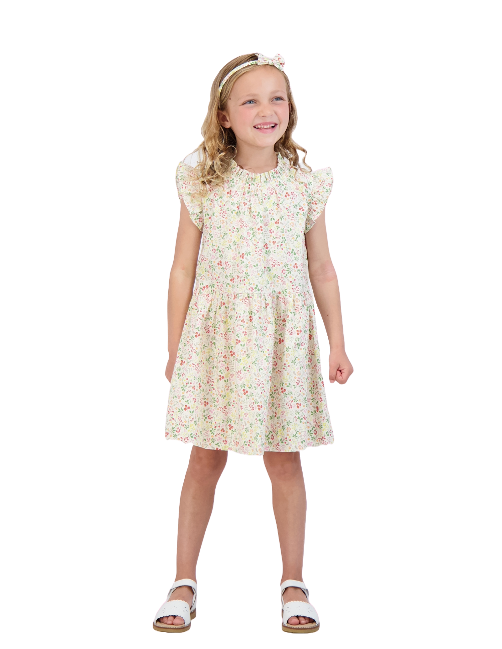 Kinsley Floral Drop Waist Dress for Women - Elegant Summer Casual & Party Wear