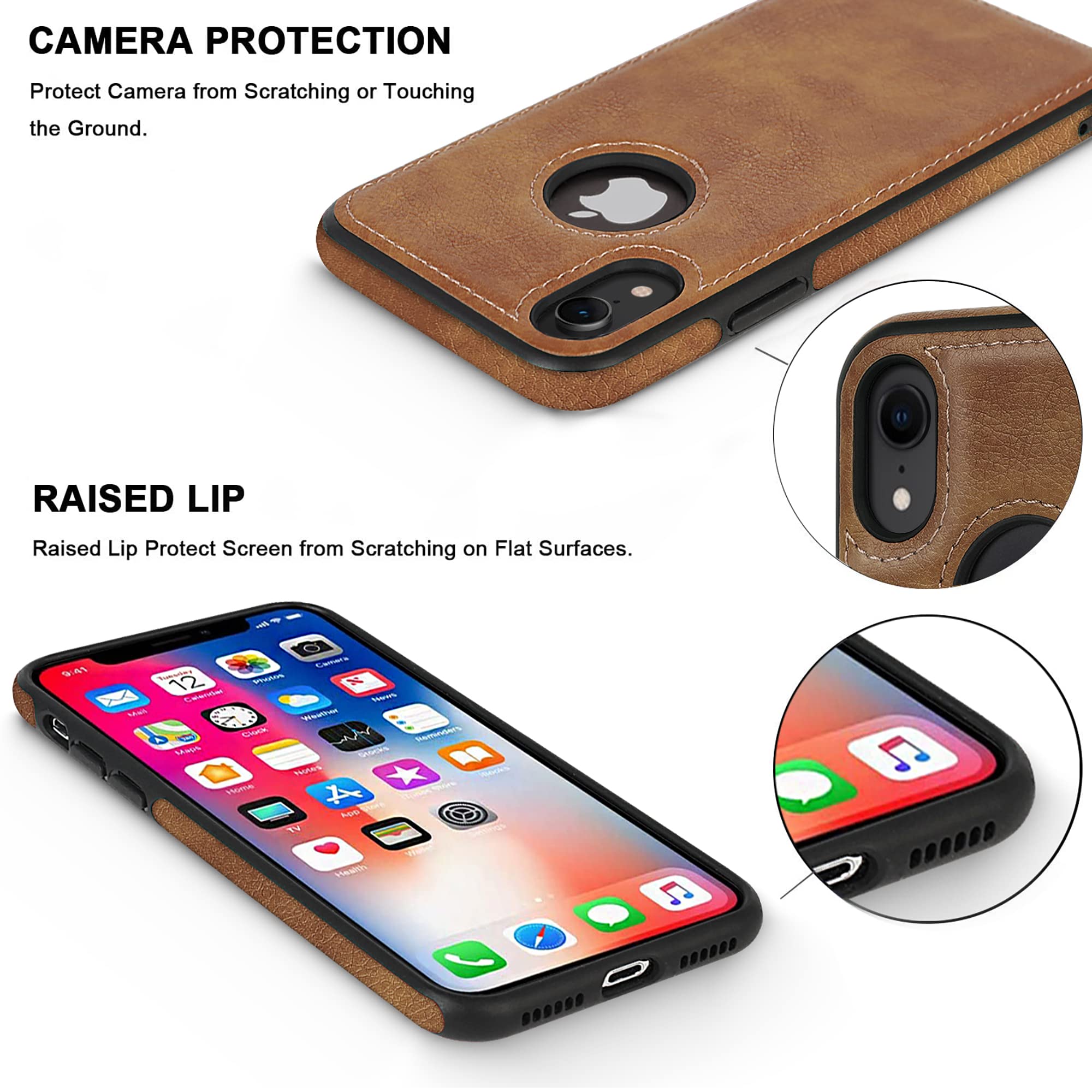 Premium Vegan Leather iPhone XR Case - Slim 6.1