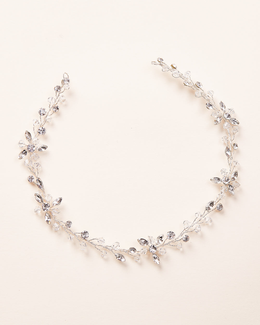 Callie Crystal Hair Vine - Elegant Bridal Hair Accessory for Weddings, Prom & Special Occasions | Sparkling Rhinestone Headpiece for Women & Girls