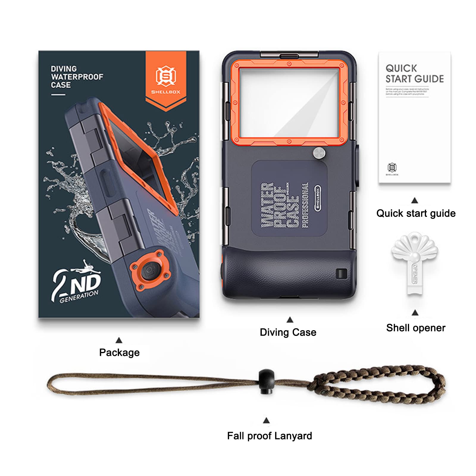 Waterproof Diving Case for iPhone & Samsung - 15M/50FT Underwater Protection for Snorkeling, Swimming & Beach Activities | Compatible with iPhone 15/14/13/12/11 Pro Max/XR/XS/X & Galaxy S24/S23/S22/S21