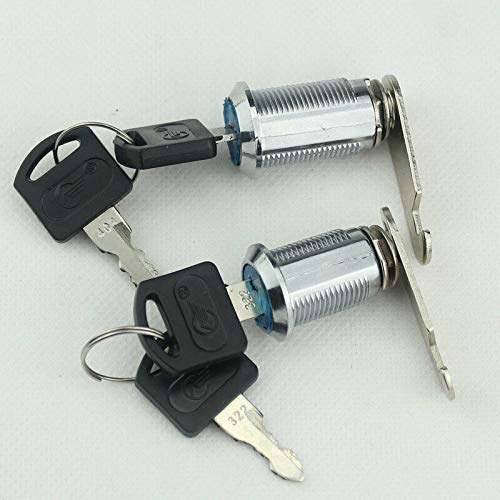 16MM Furniture Lock - Rotary Tongue Cabinet Lock with 2 Keys (3 Pack) - Secure Mailbox, Postbox, Drawers & Cupboards - Ideal for Home, Office & School Security