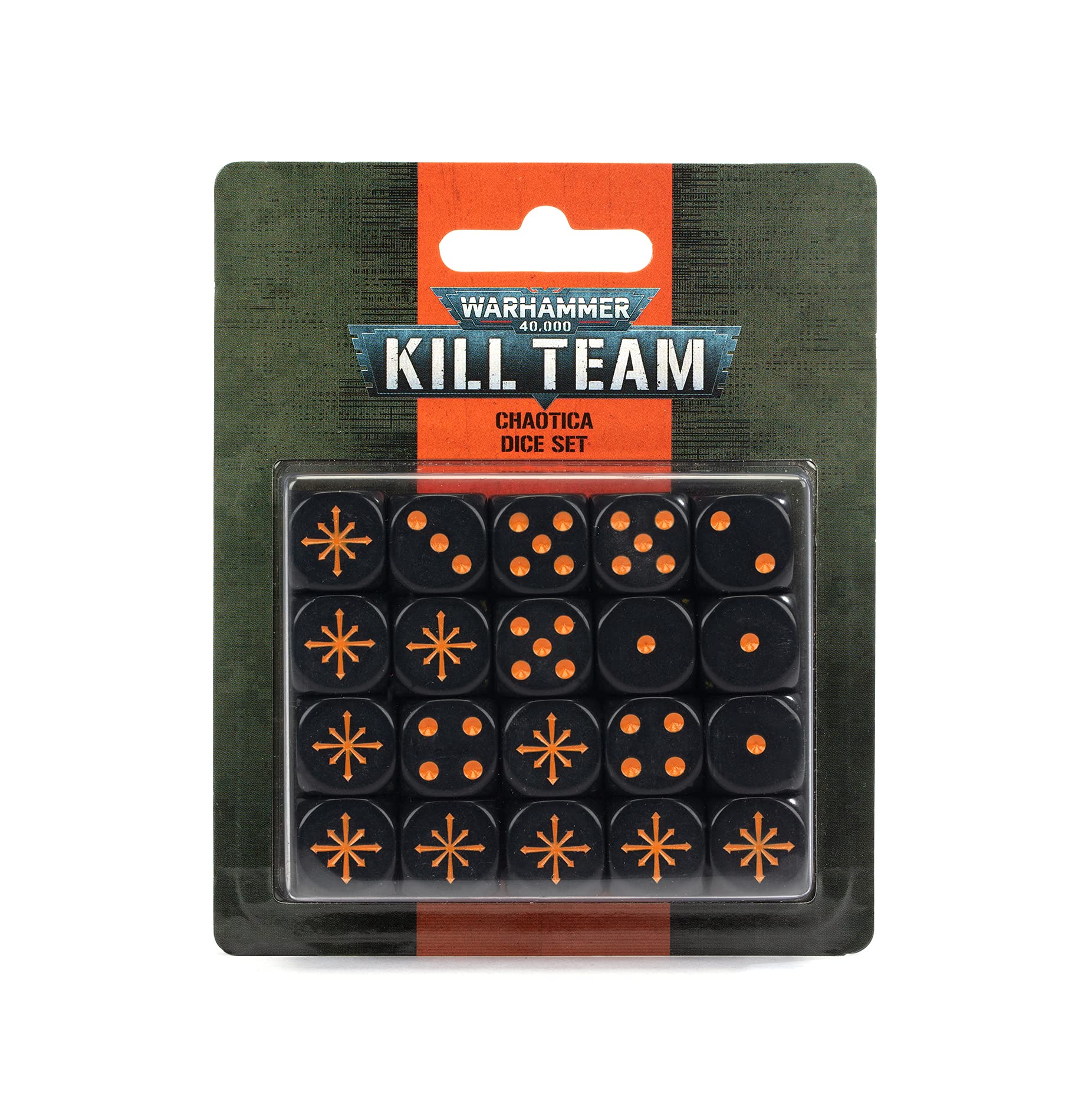 Games Workshop Warhammer 40k - Kill Team Chaotica Dice Set for Tabletop Gaming | 6-Sided Dice for Warhammer 40k Kill Team & Chaos Themed Battles | Perfect for Collectors & Strategy Game Enthusiasts