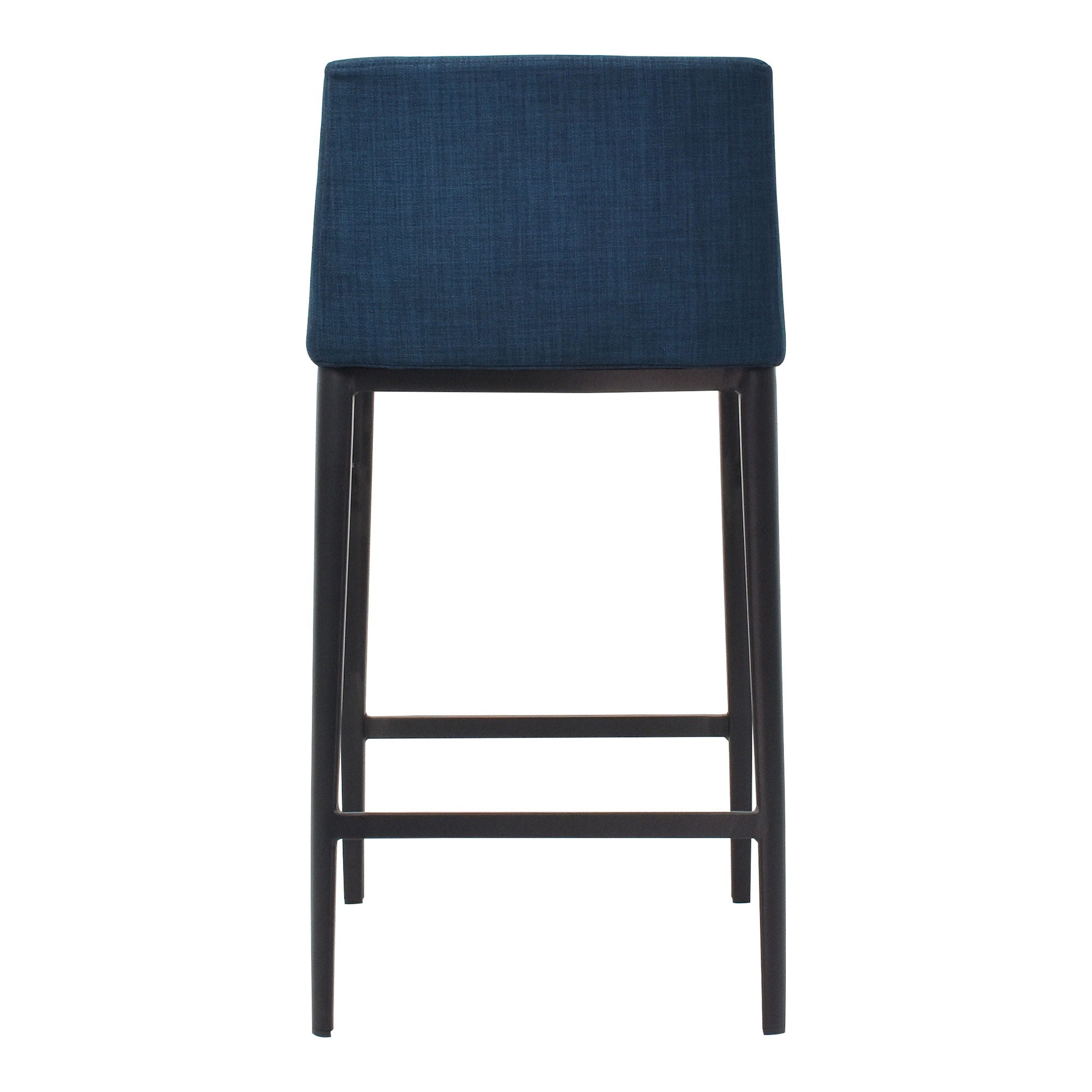Baron Counter Stool - Modern Blue Bar Stool for Kitchen Island, Breakfast Nook & Home Bar - Adjustable Height & Comfortable Seating
