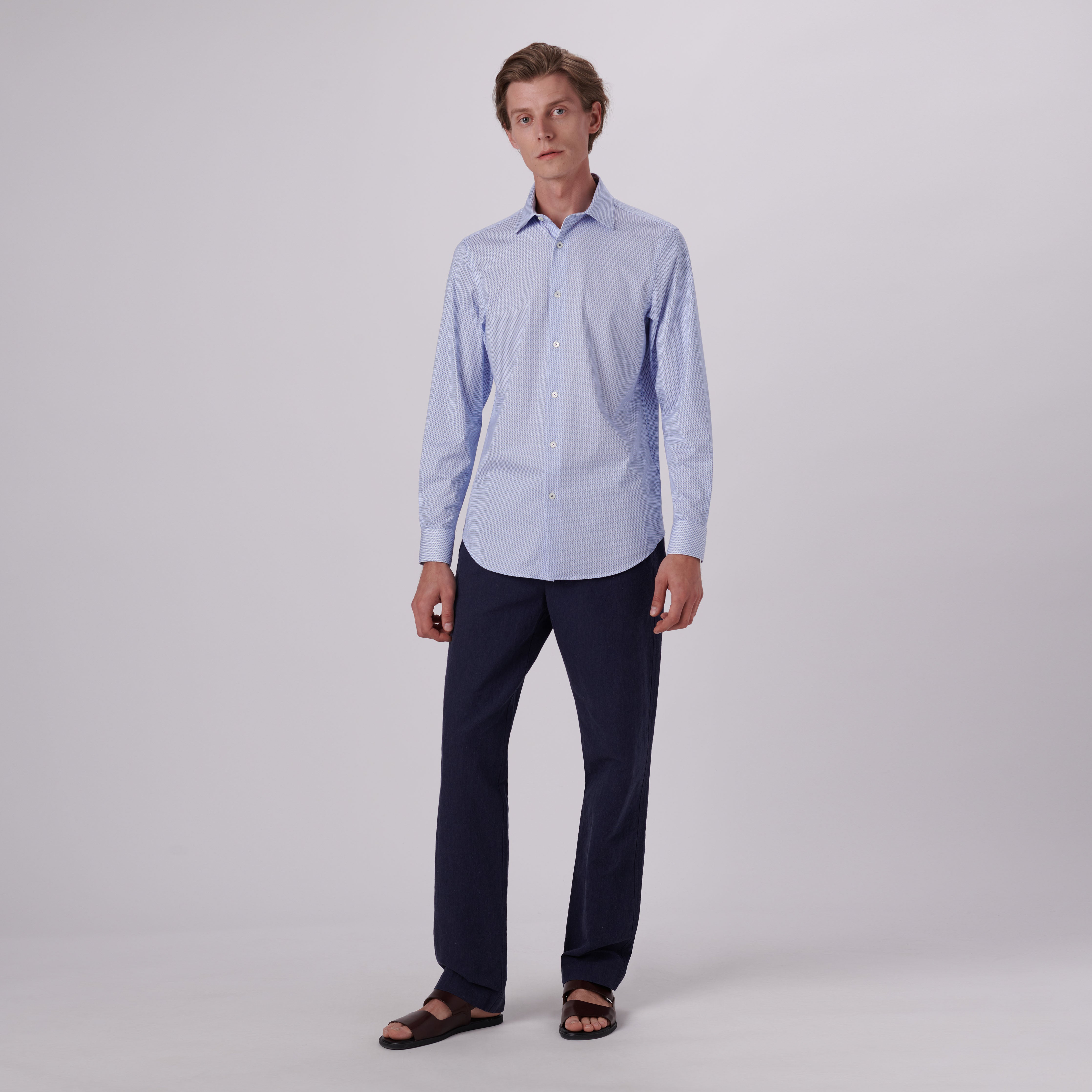 James Geometric Print Cotton Shirt for Men - Stylish Casual Button Down Shirt for Office, Party & Everyday Wear