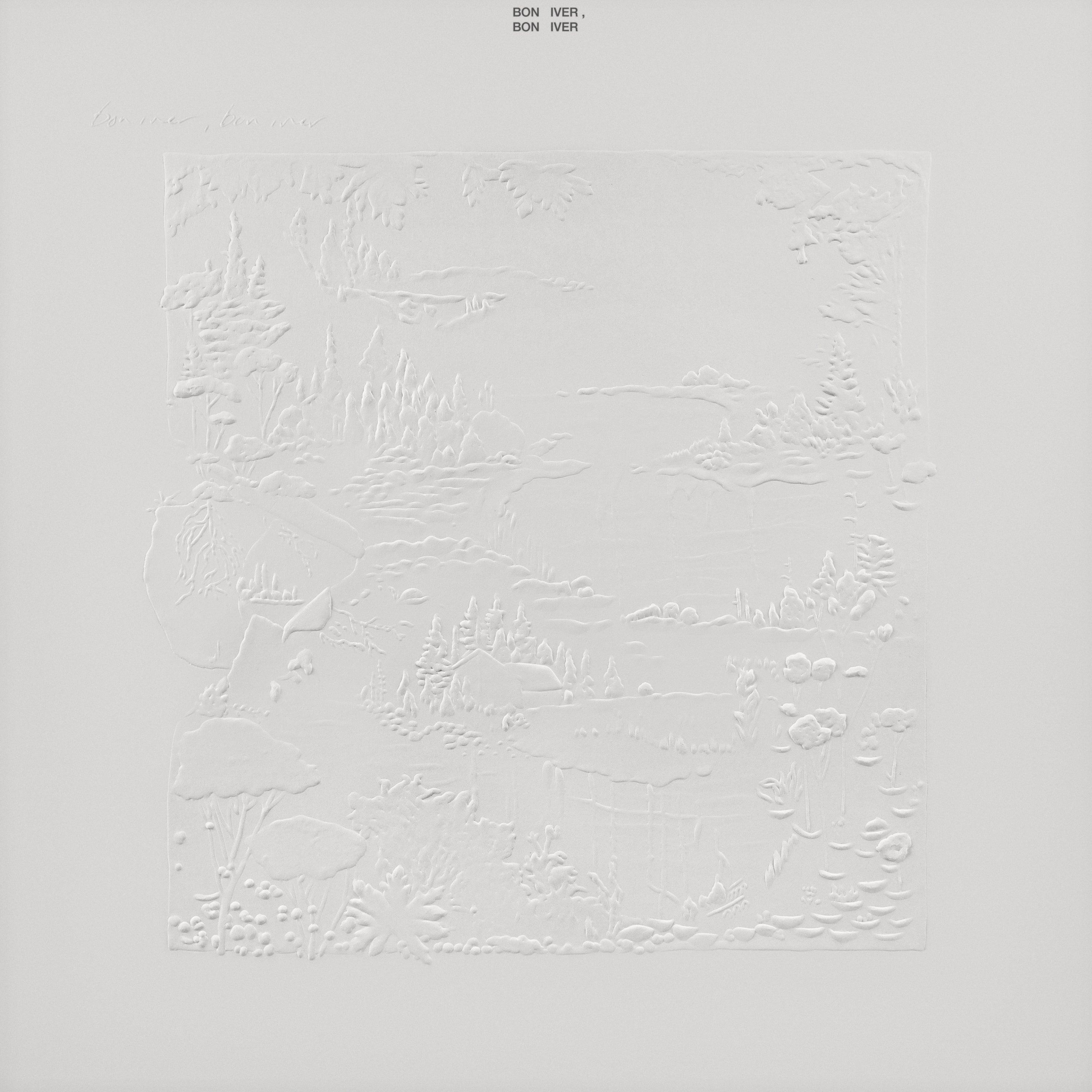 Bon Iver - Bon Iver (10th Anniversary Edition) 2LP White Vinyl Record | Limited Collector's Edition | Perfect for Audiophiles & Vinyl Enthusiasts | Great for Home Listening, Gifts & Music Collections