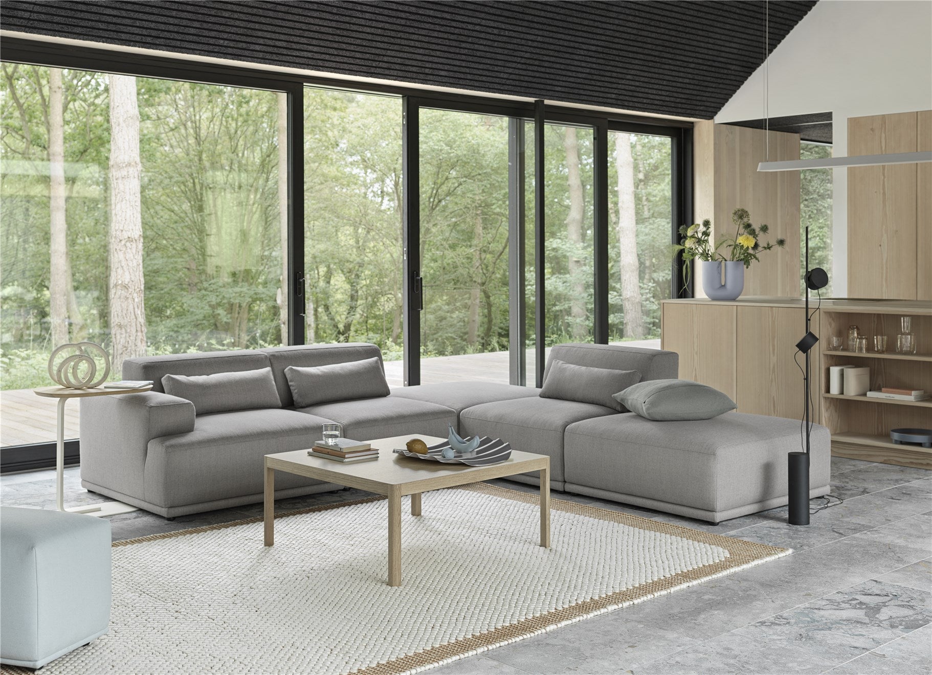 Modular Sofa with Soft Corner Connection - Versatile Sectional Couch for Living Room, Lounge & Office Spaces