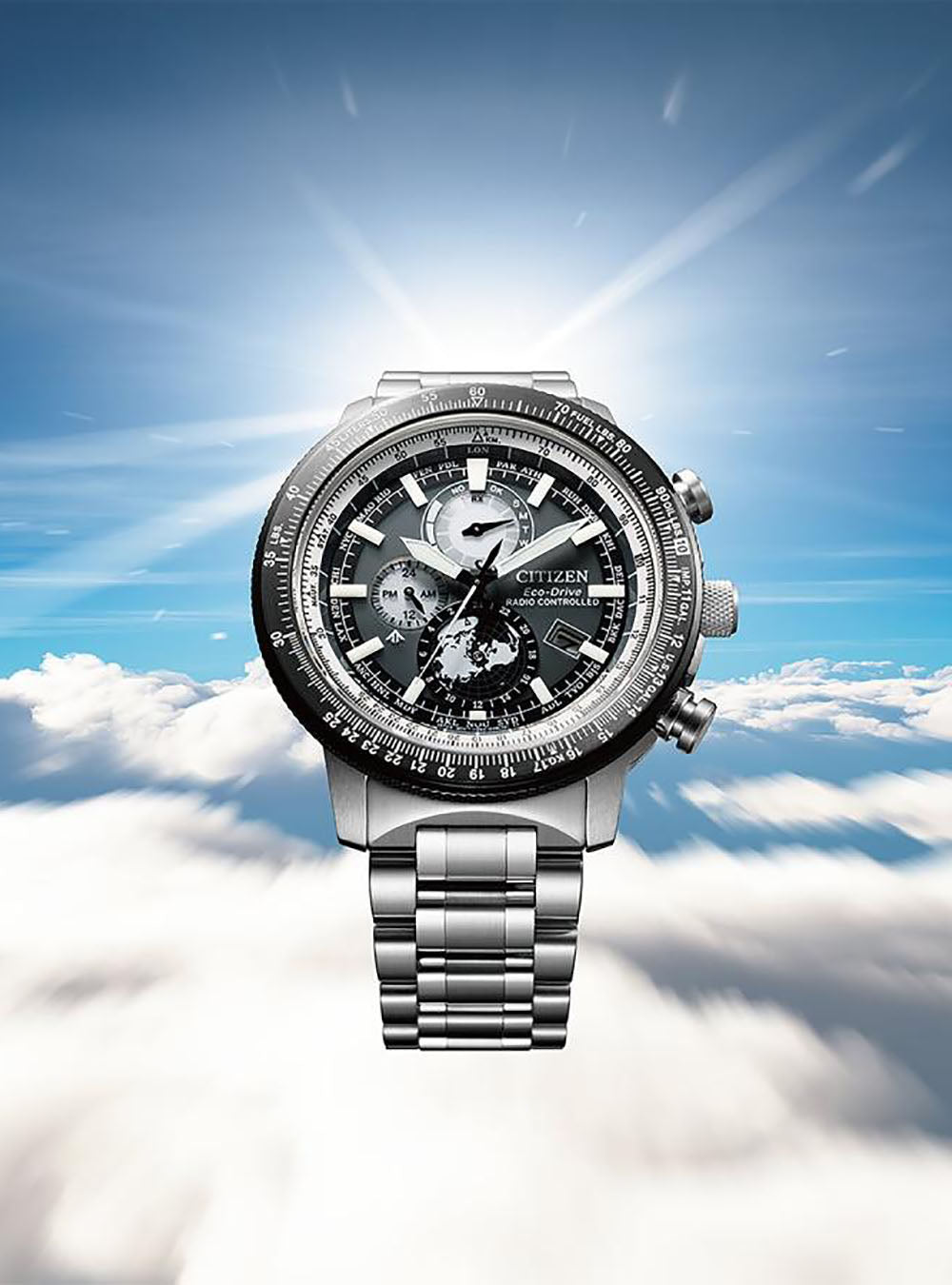 CITIZEN PROMASTER SKY Eco-Drive GEO TREKKER BY3006-53H Men's Solar-Powered Watch with Japan Movement - Perfect for Outdoor Adventures, Hiking, and Travel