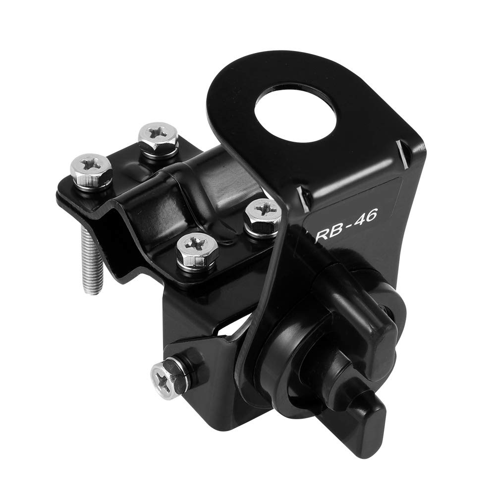 RB-46 Stainless Steel CB Radio Antenna Mount Bracket for Vehicles - Heavy Duty Truck & Car Mobile Radio Holder for Two Way Radios & Transceivers - Perfect for Off-Roading, Fleet Communication & Emergency Preparedness
