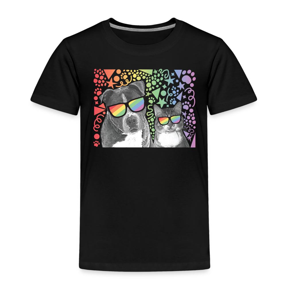 Pride Party Toddler Premium T-Shirt - Rainbow LGBTQ+ Graphic Tee for Kids - Perfect for Pride Parades, Festivals & Celebrations