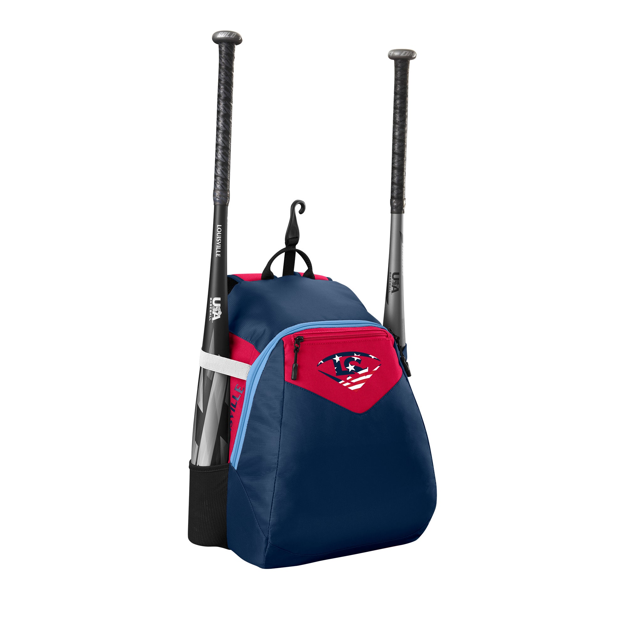 Louisville Slugger Genuine V2 Youth Baseball Backpack - Lightweight Durable Stick Pack for Kids & Teens - Perfect for School, Sports Practice & Travel
