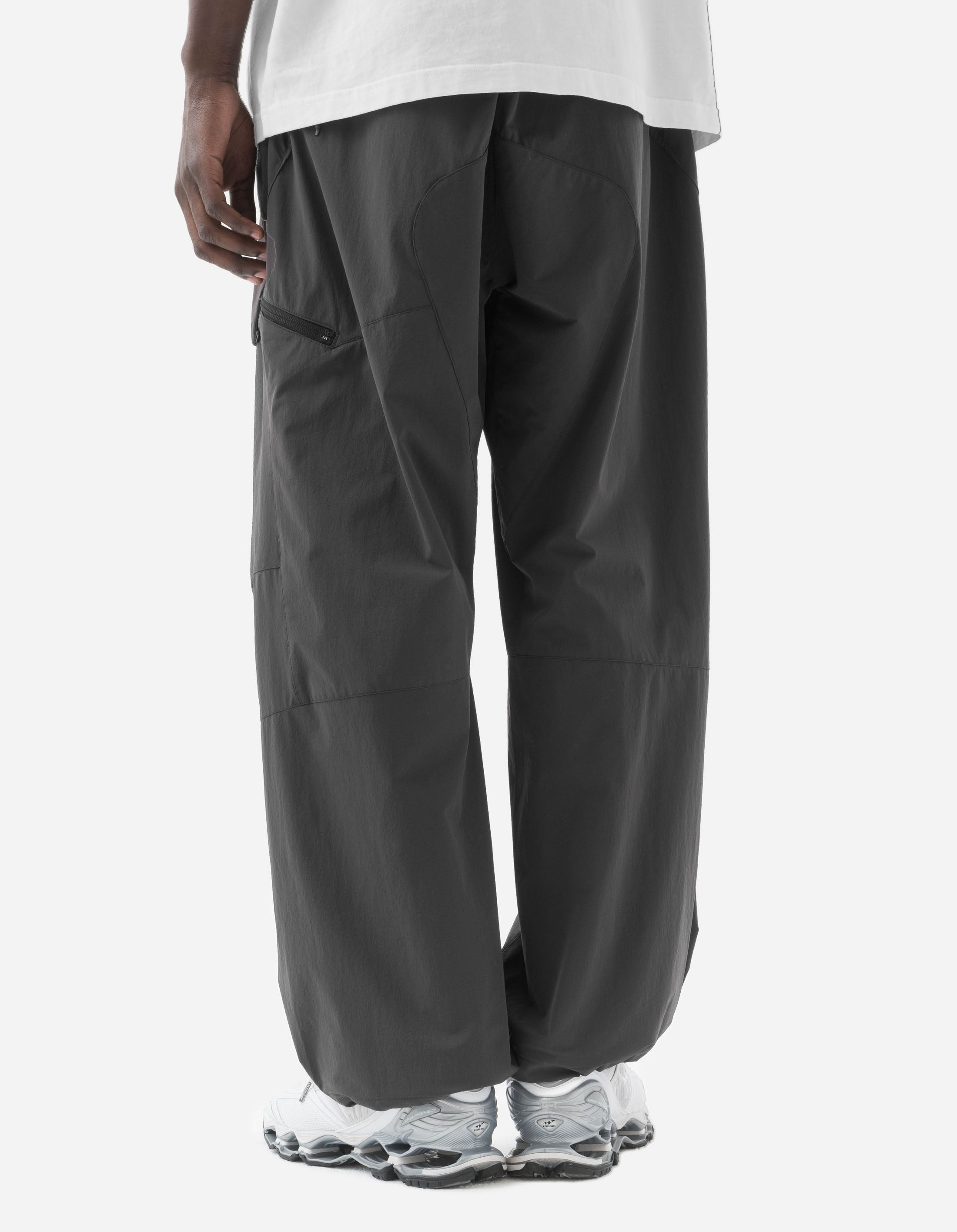 6041 Eco-Friendly Recycled Pleated Track Pants for Men & Women - Charcoal Gray - Comfortable Joggers for Running, Yoga & Lounge Wear