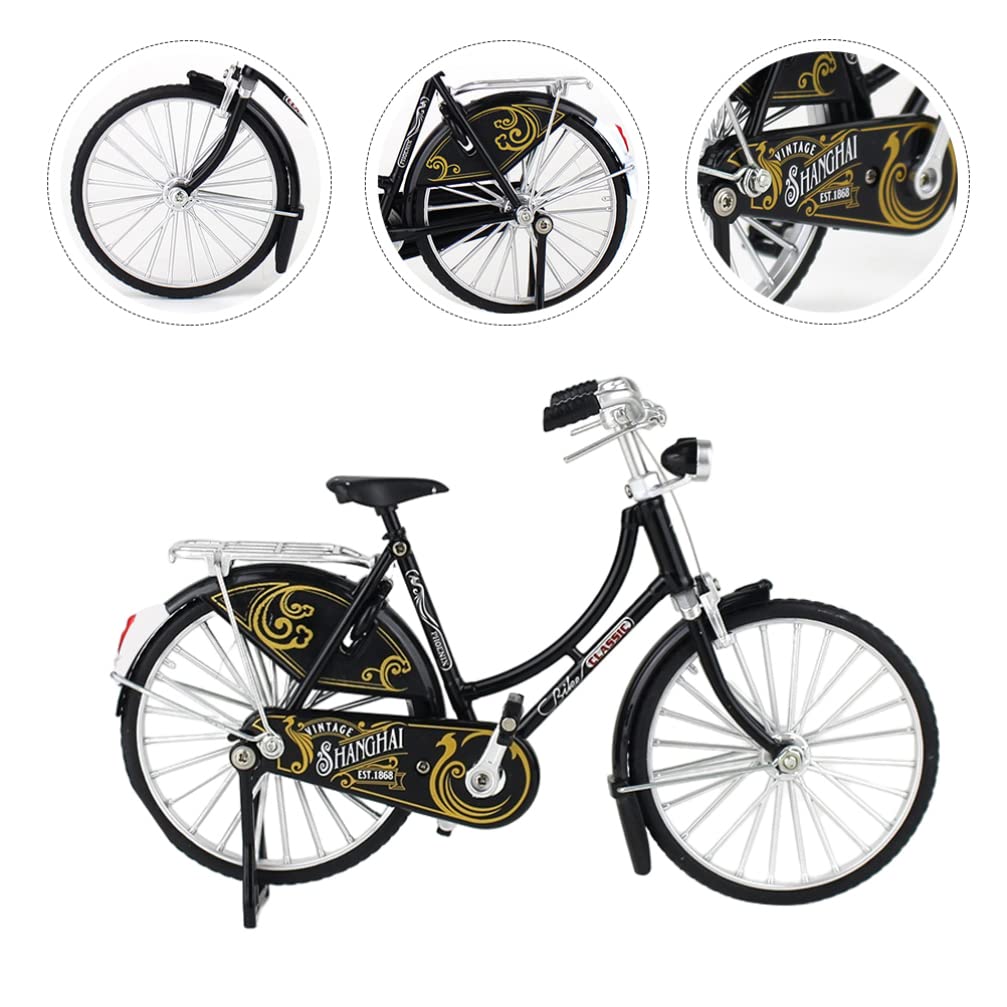 FOMIYES Alloy Mini Bicycle Model - Realistic Simulation Bike Toy for Kids, Finger Bike Ornament, Home & Office Decor - Perfect for Collectors, Gifts, and Desk Display