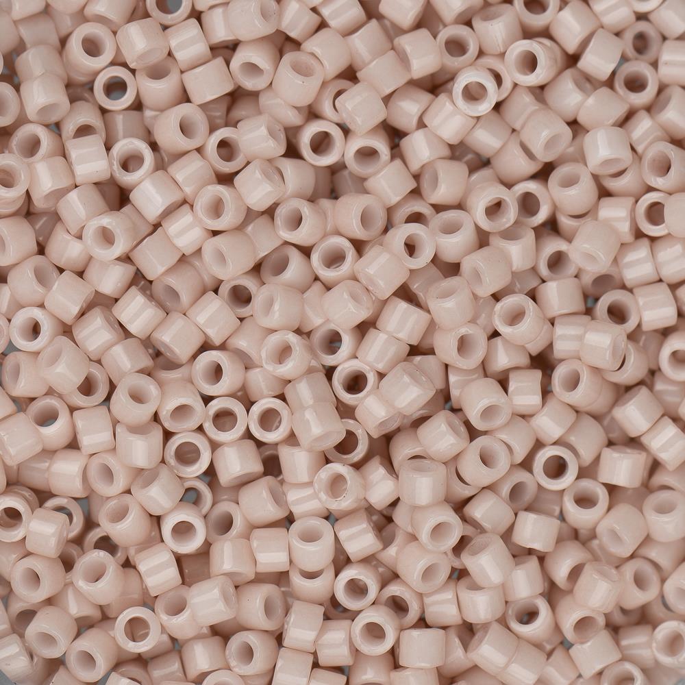 11/0 Delica Beads #1495 - 1000pcs Pink Champagne Opaque Glass Seed Beads for Jewelry Making, 5.2g - Perfect for Bracelets, Necklaces and DIY Crafts