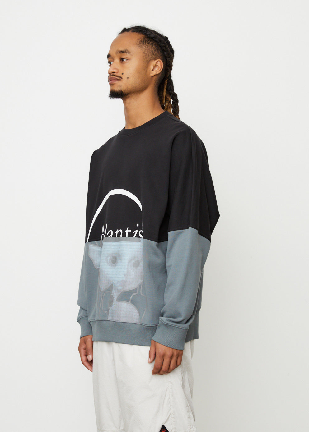 Atlantis Half Half Crew Neck Sweatshirt - Soft Cotton Unisex Pullover for Men & Women - Perfect for Casual Wear, Street Style & Lounge Comfort